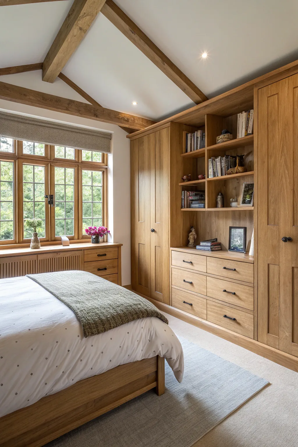 Custom joinery adds a bespoke touch to your bedroom.