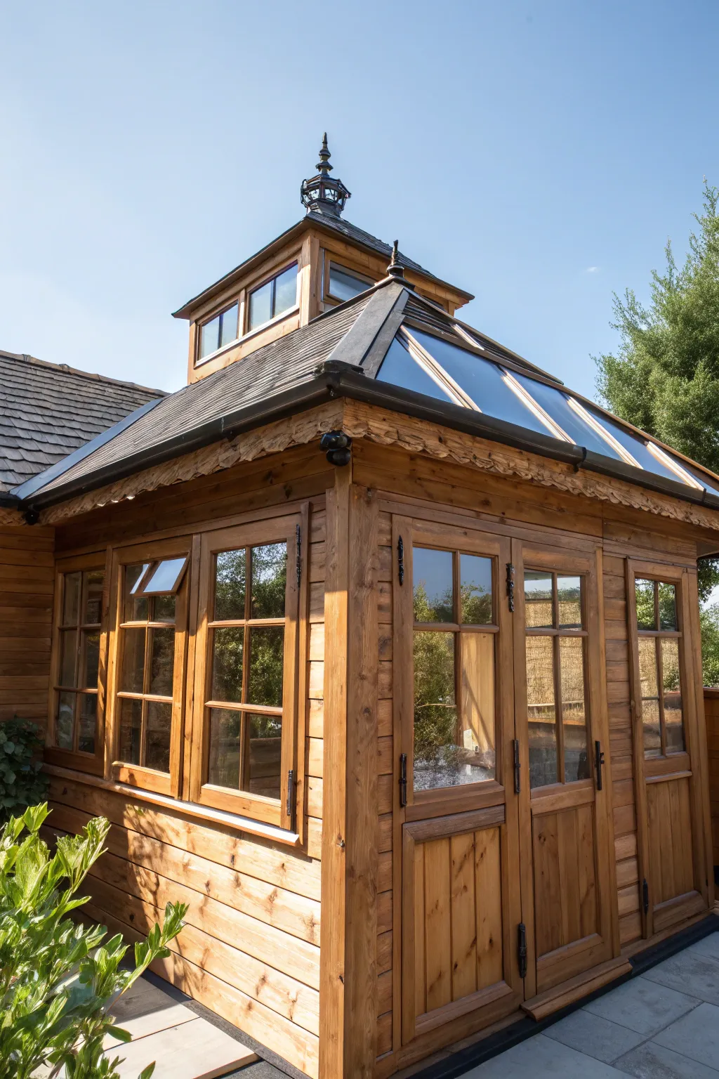 Illuminate your shed with the elegance of skylights, blending craftsmanship with natural light.