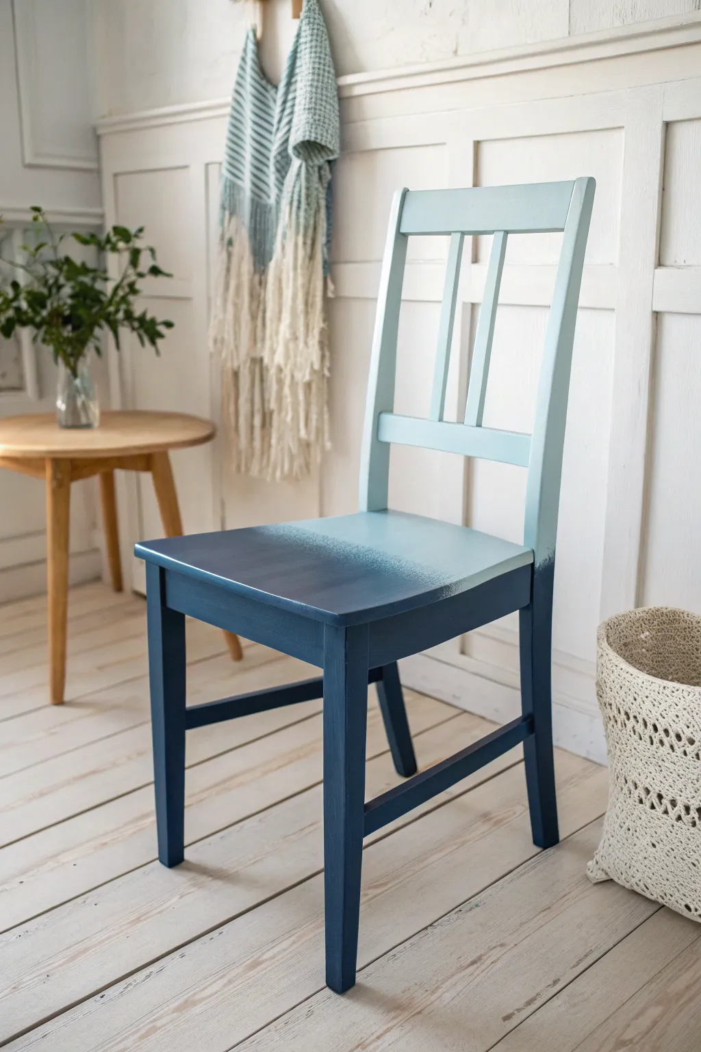 Transform your space with the captivating charm of an ombre chair makeover!