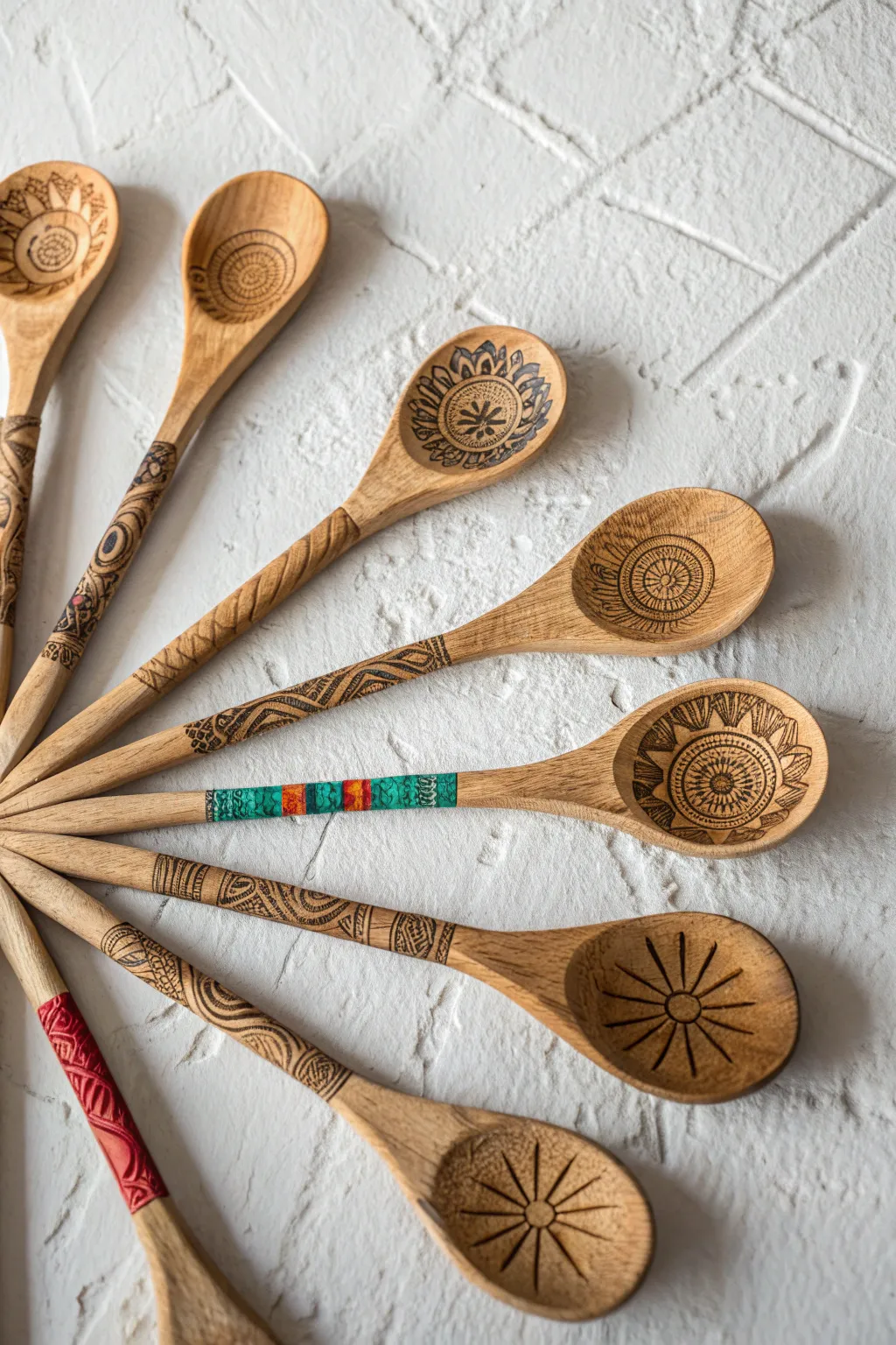 Transform your space with bohemian spoon wall art—a perfect blend of simplicity and bold elegance.
