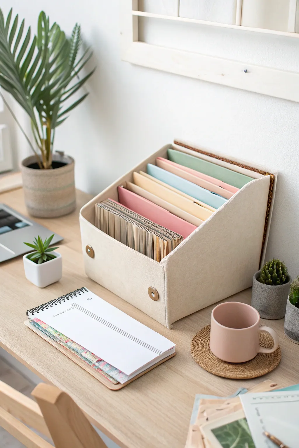 Organize your creative chaos with Scandinavian elegance and Boho charm. 📁🌿 #CraftOrganization #MinimalistBeauty