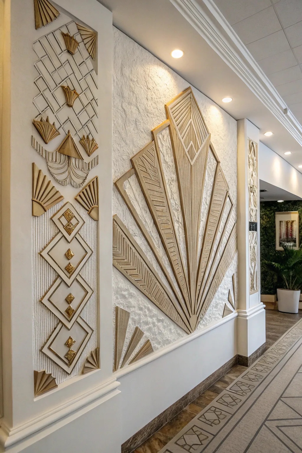 Elevate your space with bold art deco charm and a hint of glam sophistication.