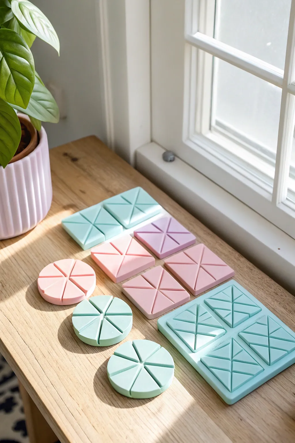Play and Learn: Beautifully crafted 3D fraction blocks for a hands-on math experience.