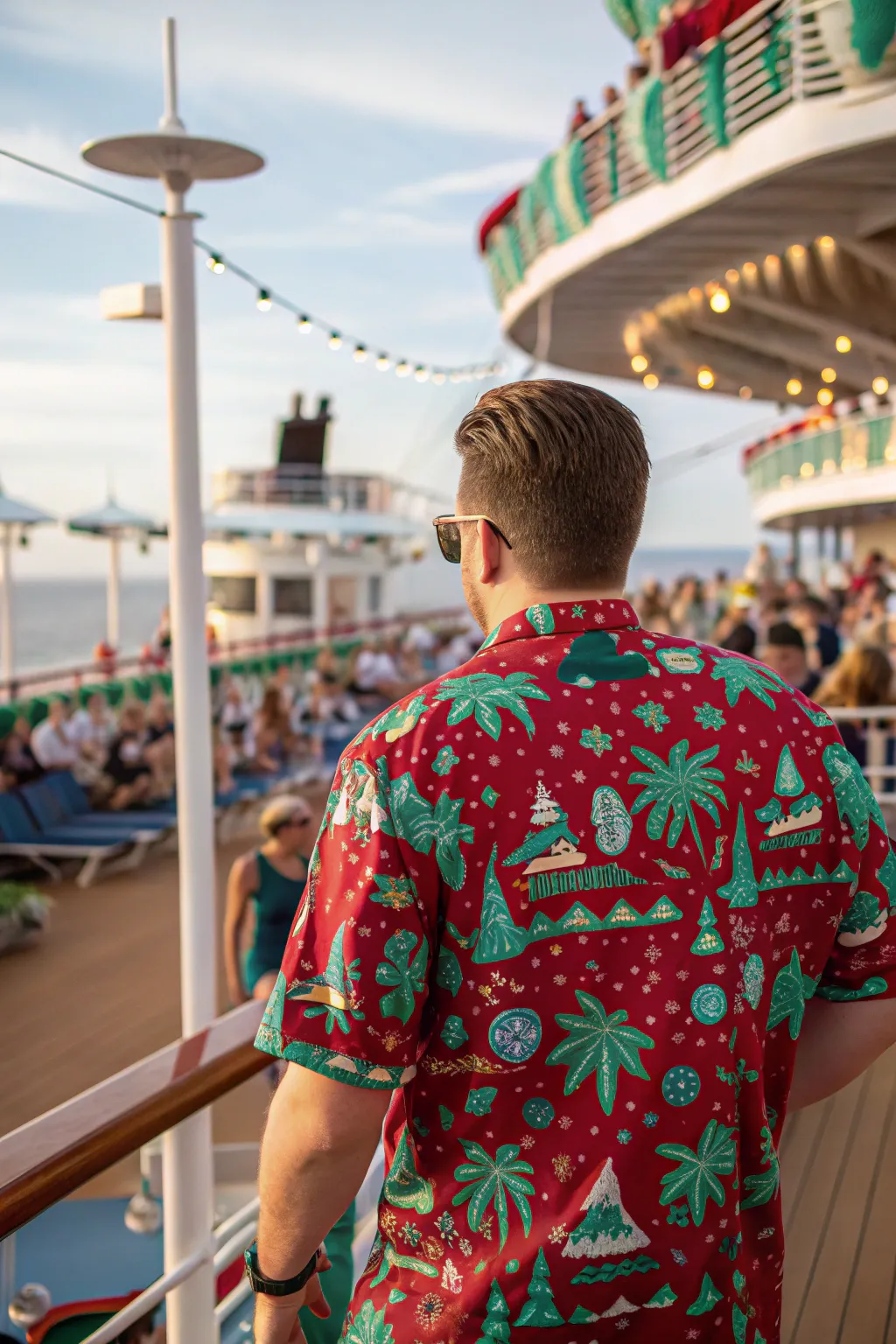 Festive patterns add excitement and joy to your birthday cruise attire.