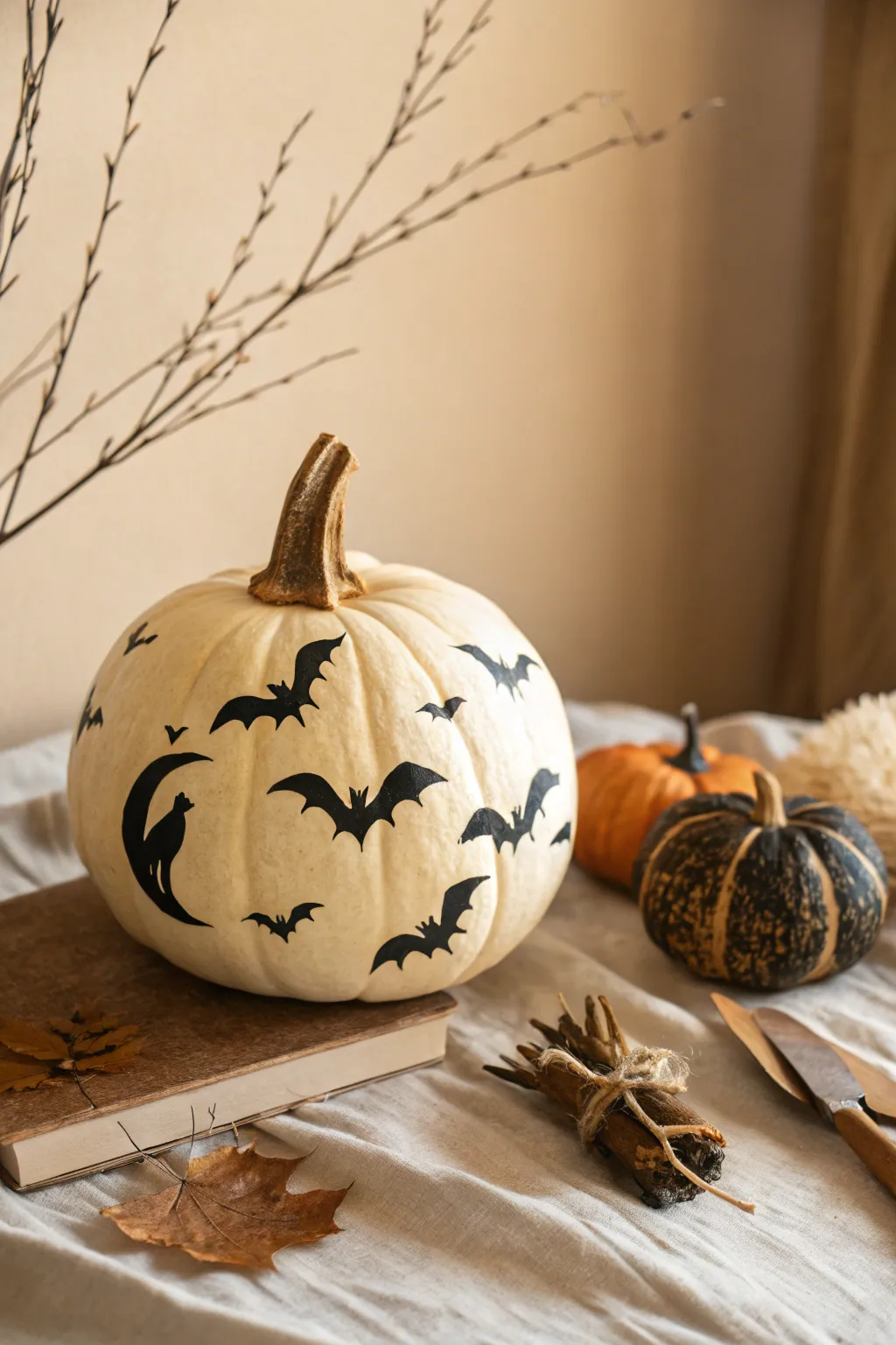 Capture the magic of Halloween with vintage charm and minimalist elegance.