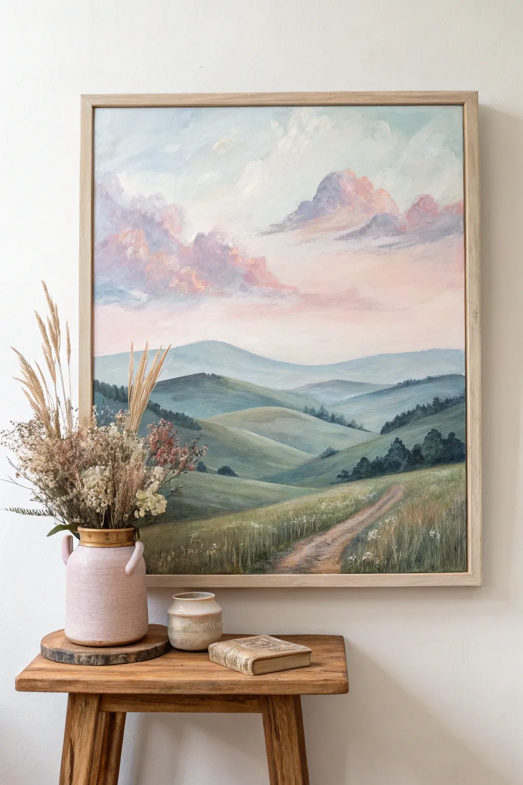 Embrace tranquility with pastel dreamscapes – where serenity meets minimalist elegance.