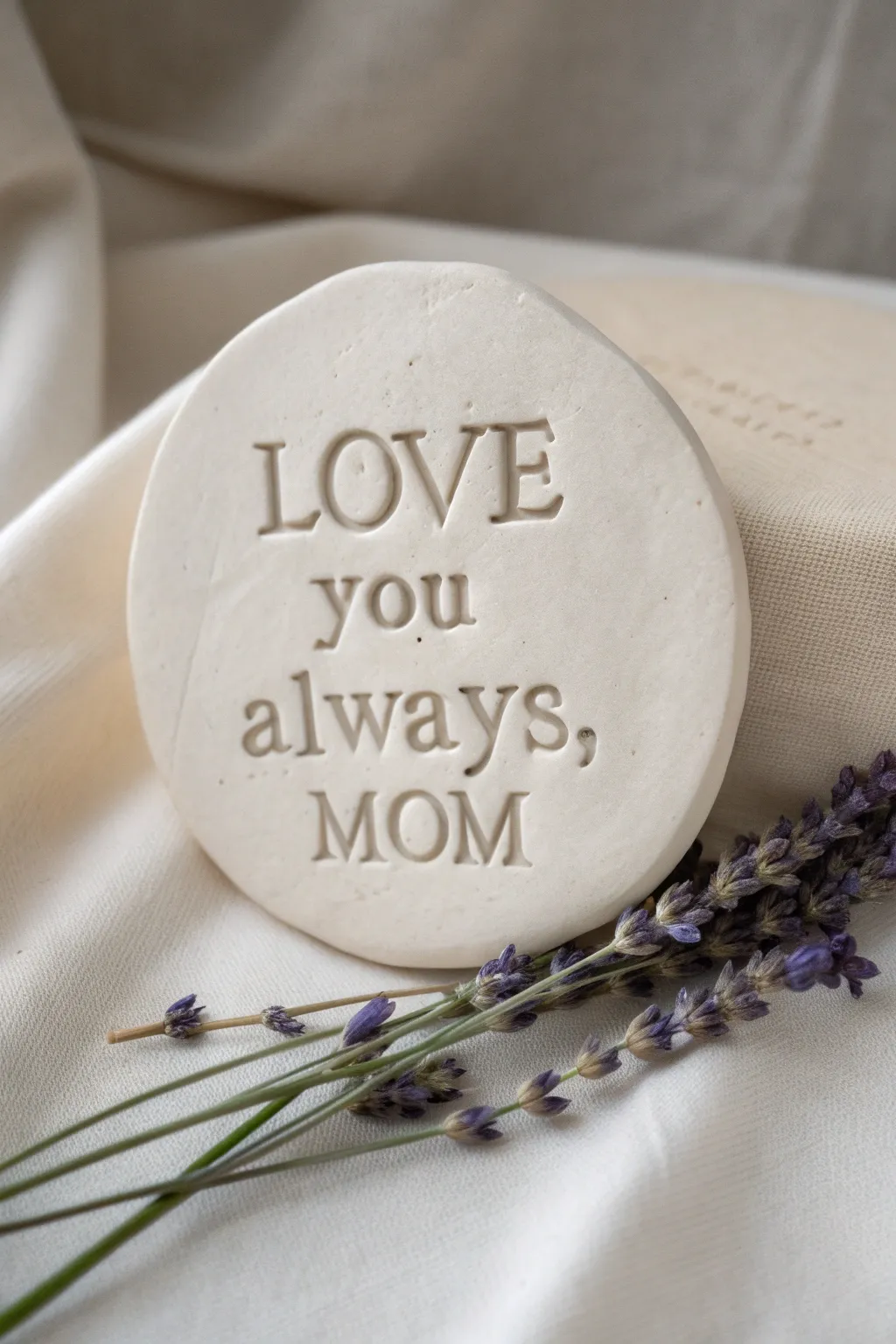 A heartfelt touch for Mother’s Day – a personalized clay plaque that speaks volumes of love and appreciation.