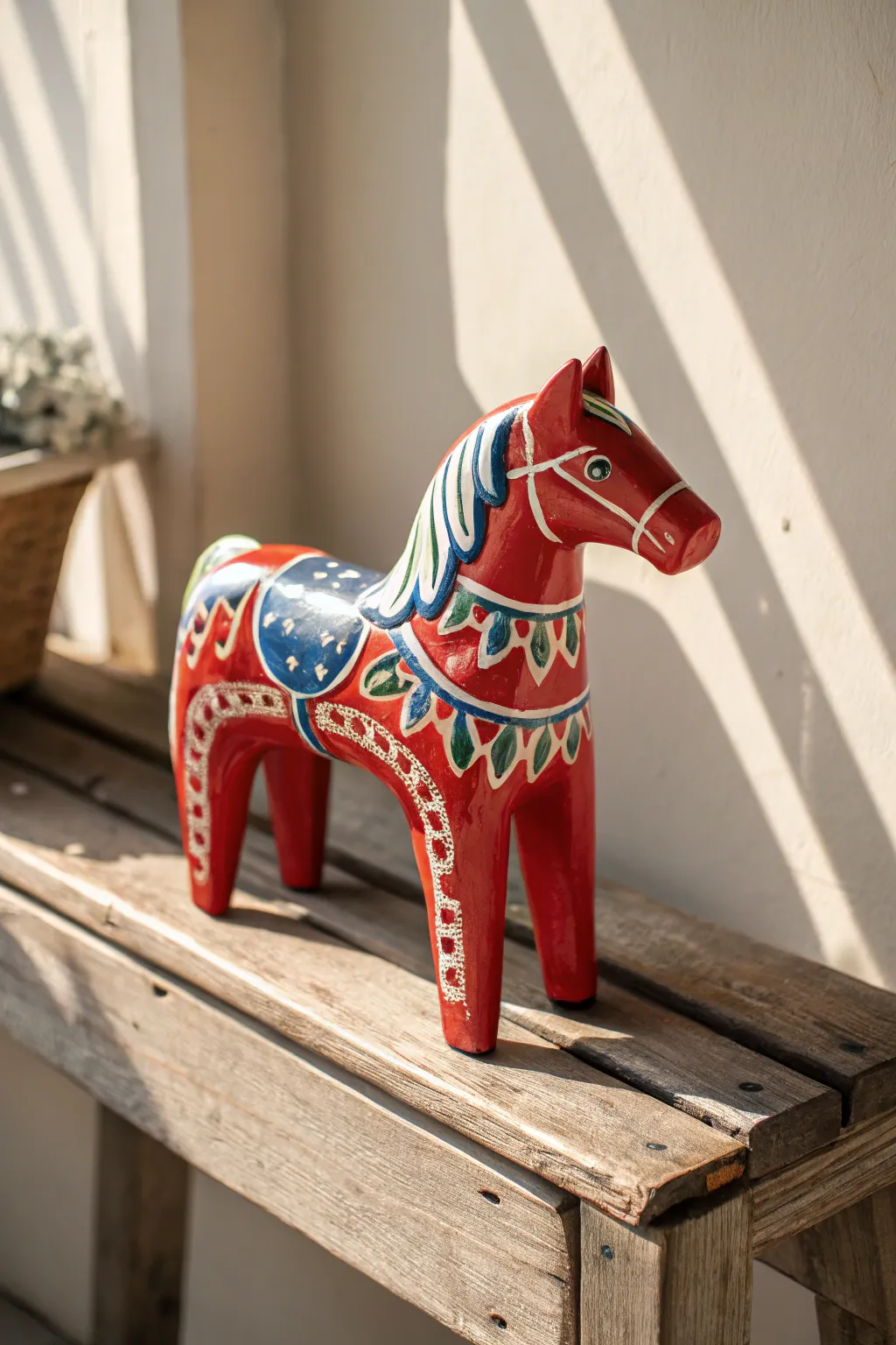 Celebrate Swedish folklore with the timeless charm of a hand-painted Dala horse.