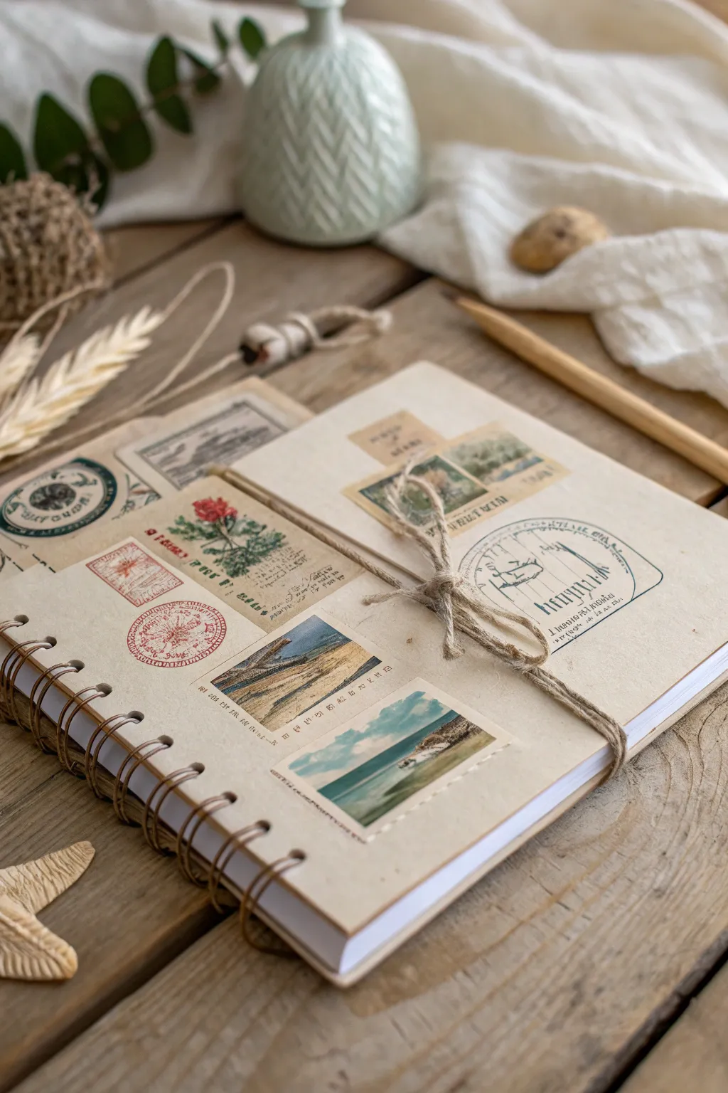 Embrace your wanderlust with a travel-themed journal cover that tells your story.