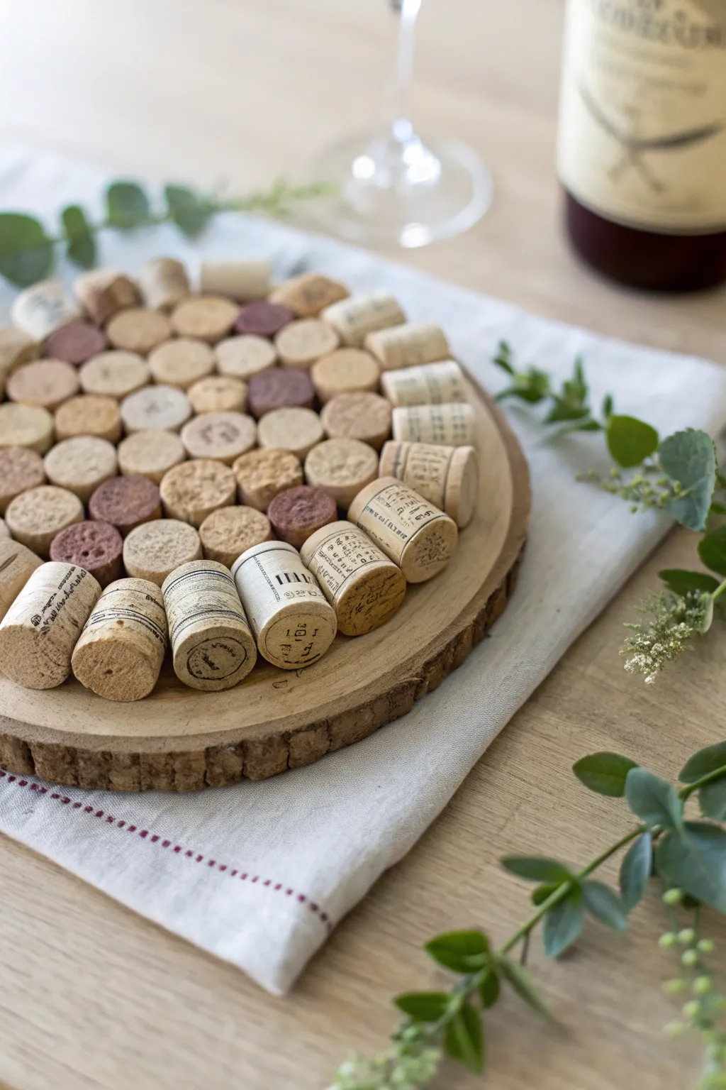 Elevate your gatherings with these charming wine cork coasters – a blend of sustainability and style.
