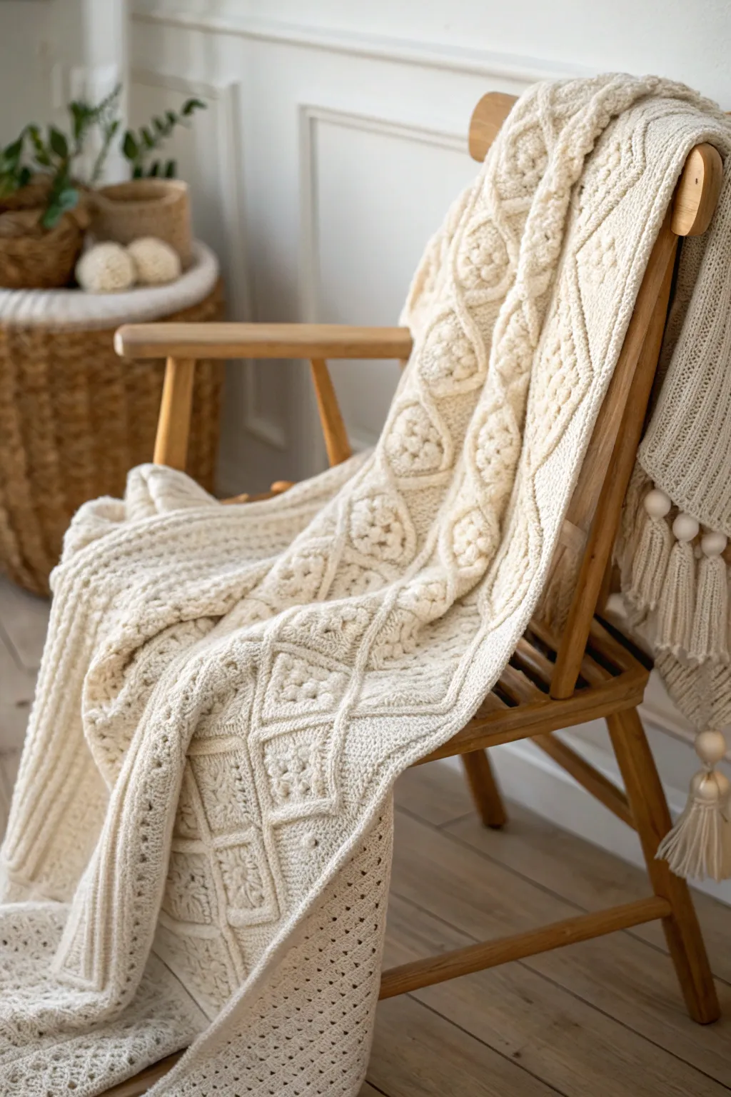 Discover the beauty of texture with this knit and purl baby blanket pattern – where simplicity meets elegance.