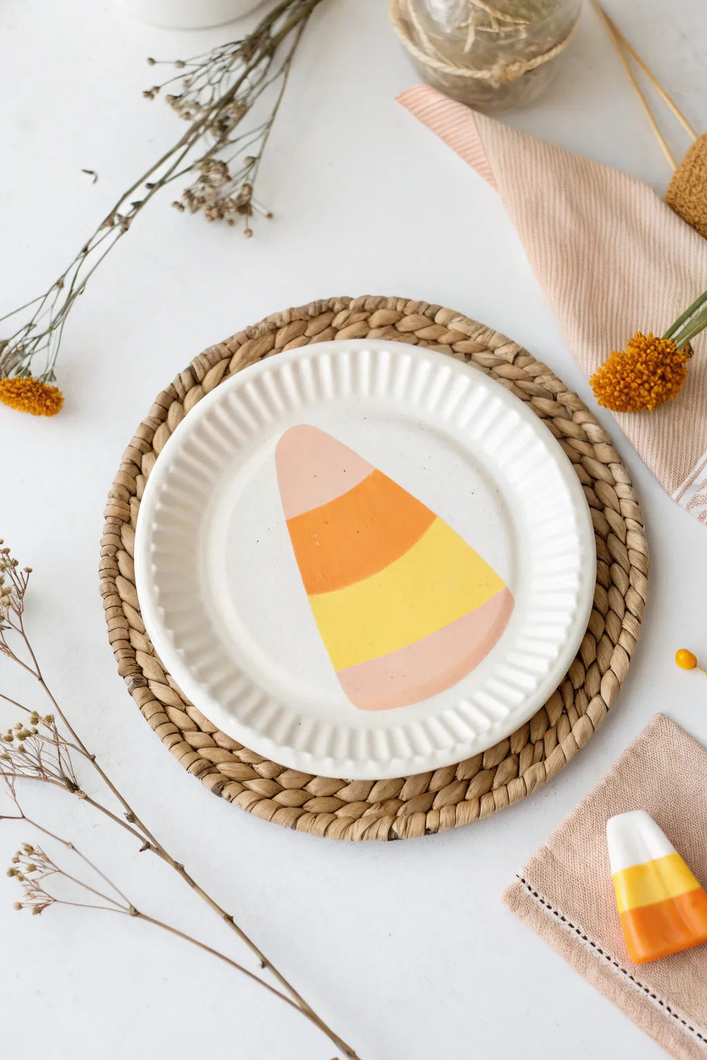 Craft your baby's first Halloween masterpiece with a touch of Scandinavian simplicity and boho charm. 🍬🎨