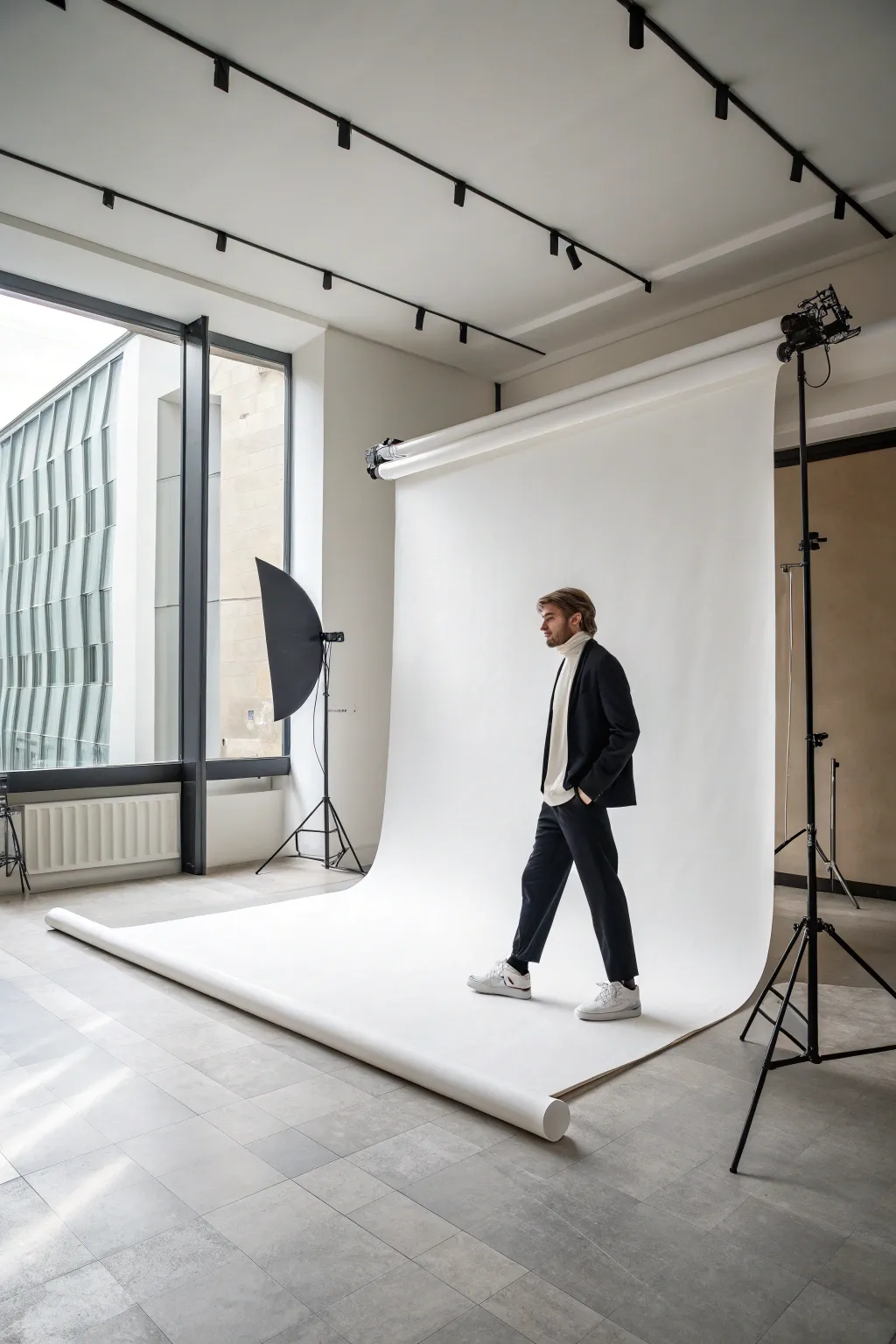A minimalist backdrop that exudes understated elegance.
