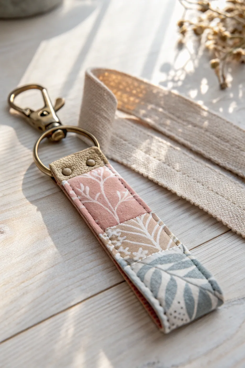 Elevate your everyday with these charming fabric key fobs – a simple sewing project with stunning results!