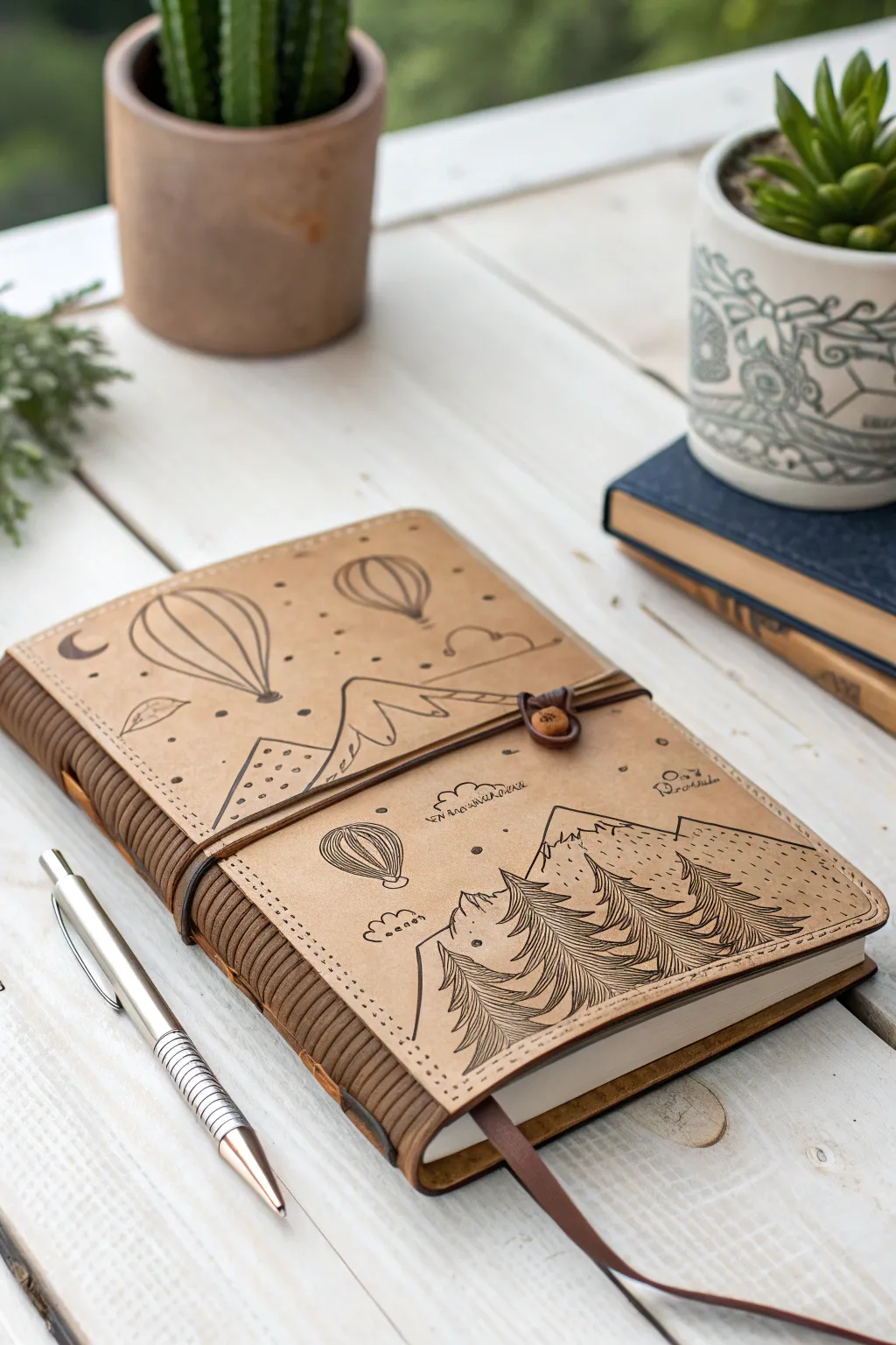 Capture your dream adventures in a journal that inspires creativity and wanderlust.