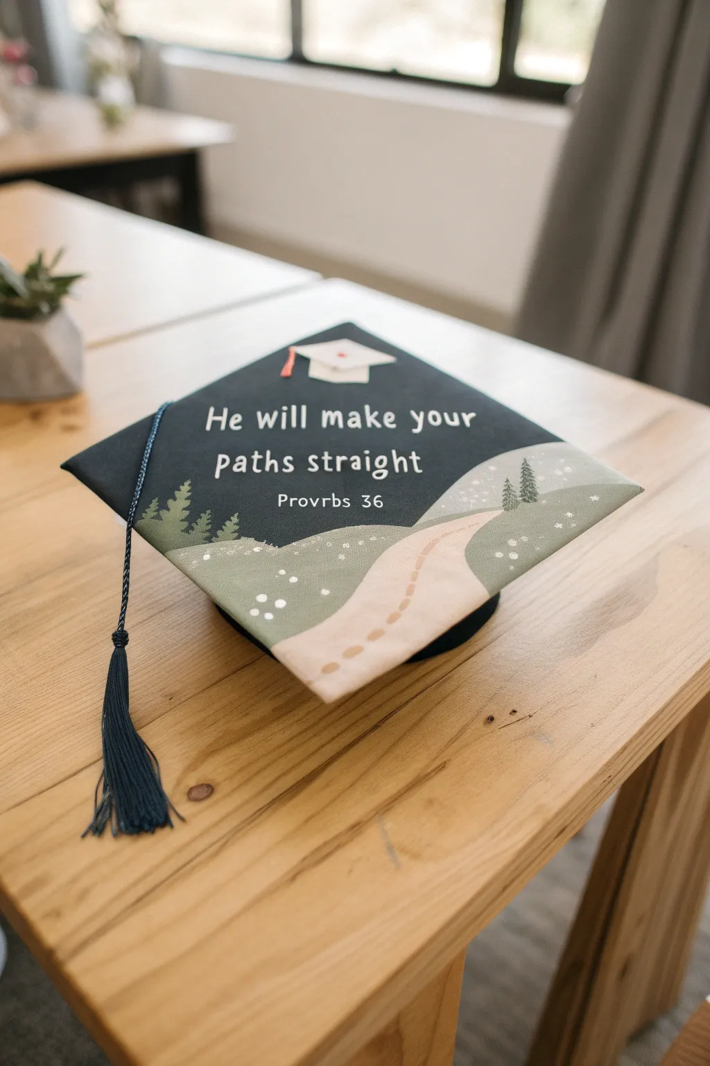 Embrace your journey with faith and grace – let your graduation cap tell your story. #JoyfulJourneys