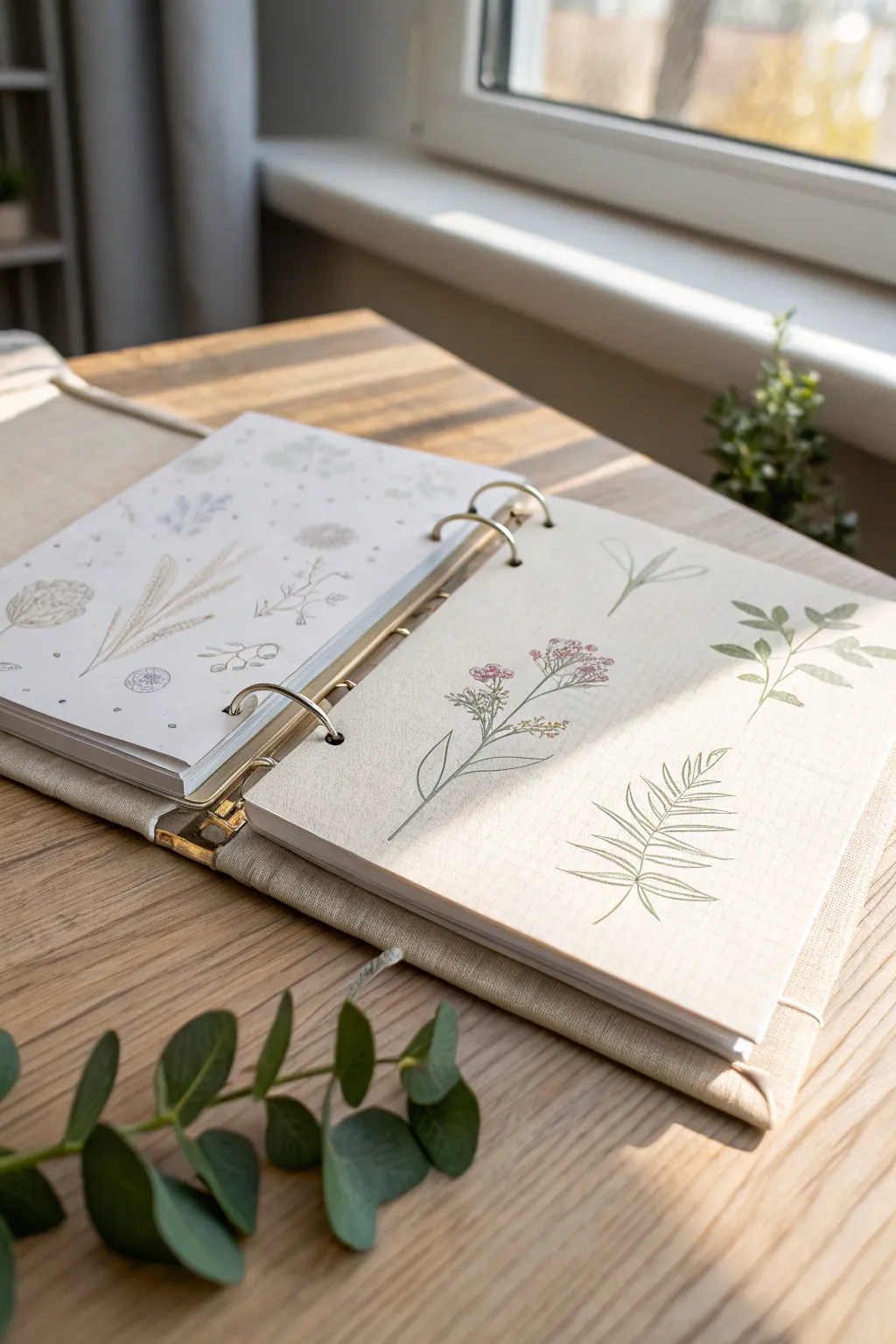 Embrace the beauty of simplicity with a minimalist scrapbook design.