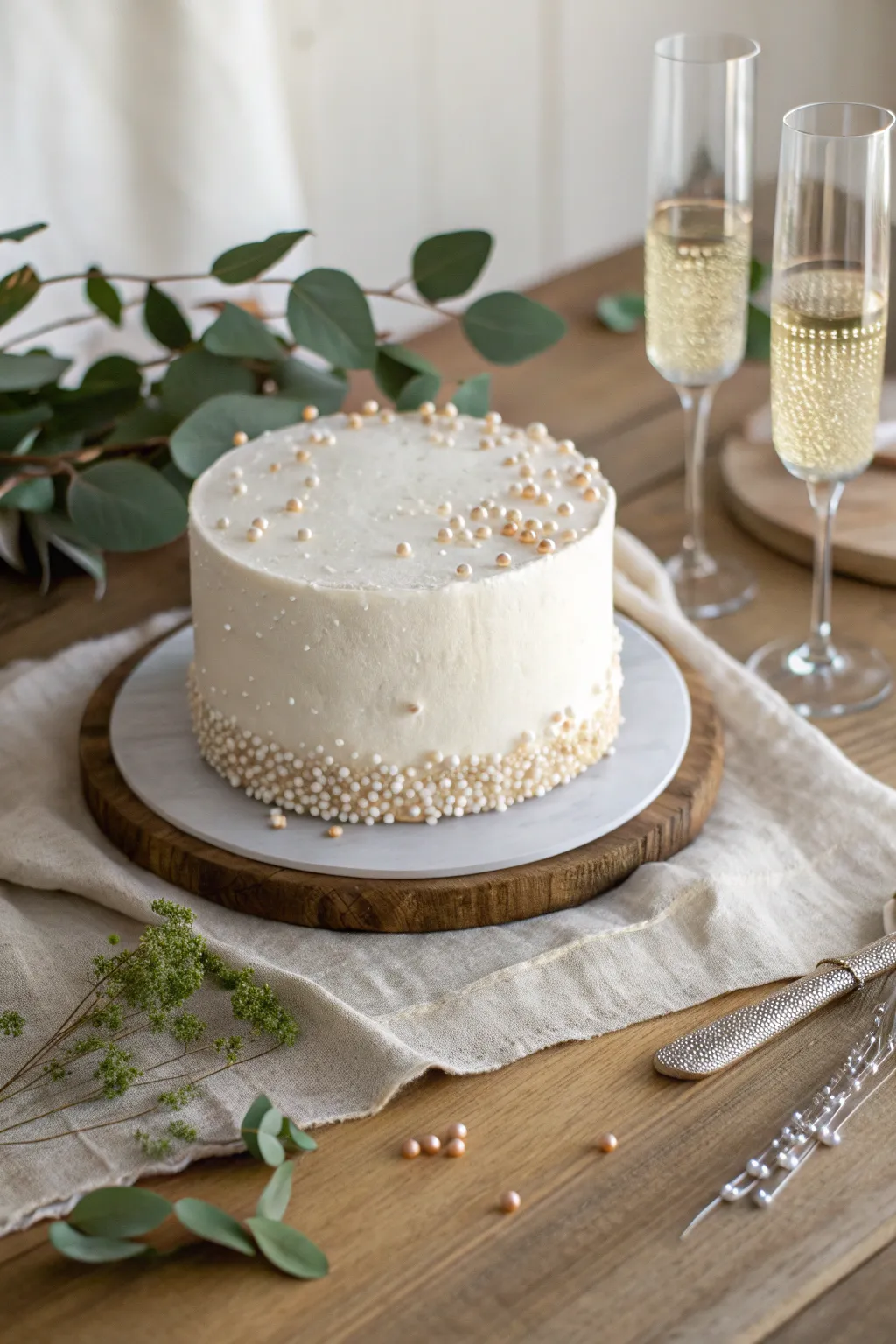 Celebrate in style with a Champagne Bubble Cake, where elegance meets effervescence.