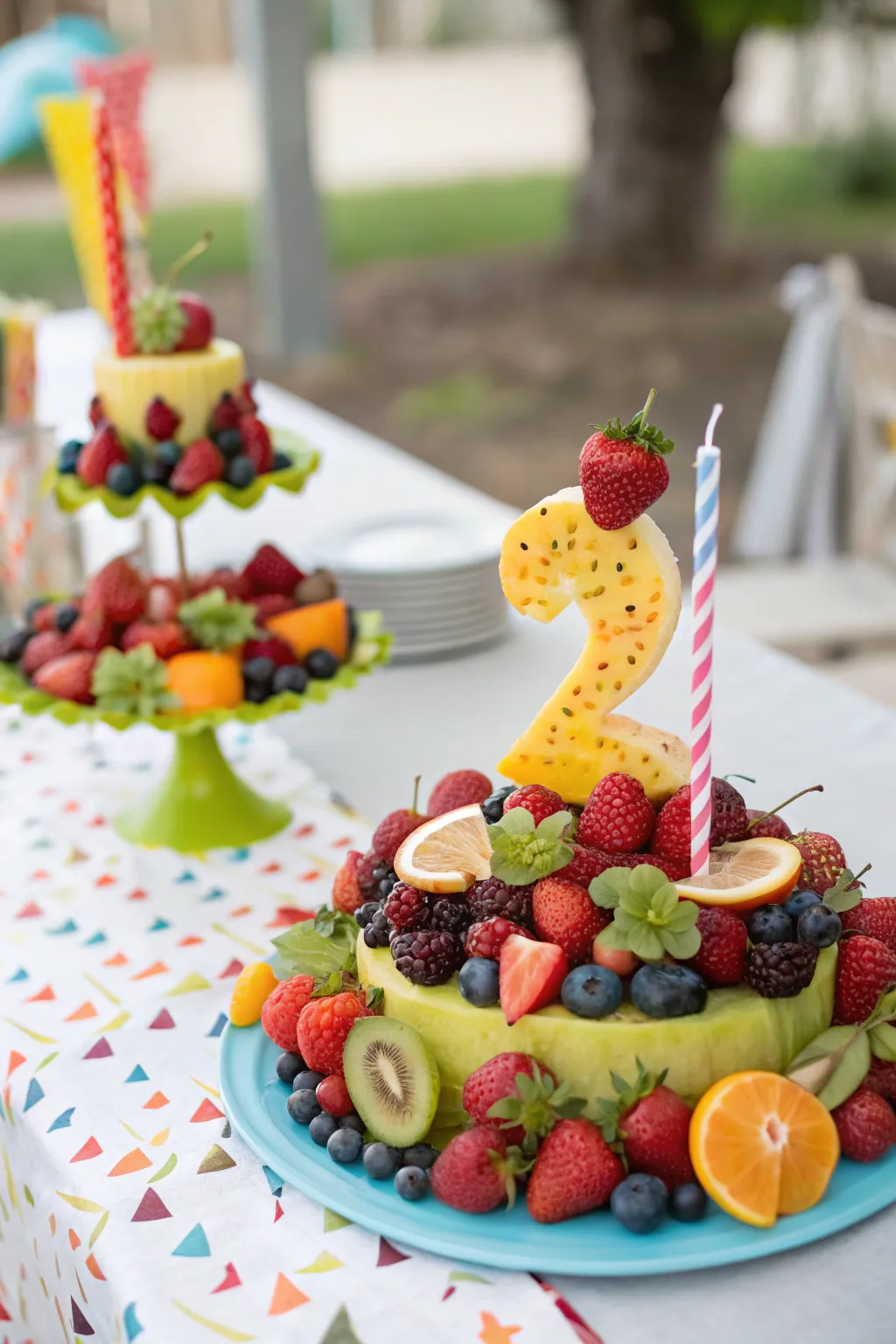 An unconventional fruit garland that adds color and fragrance.