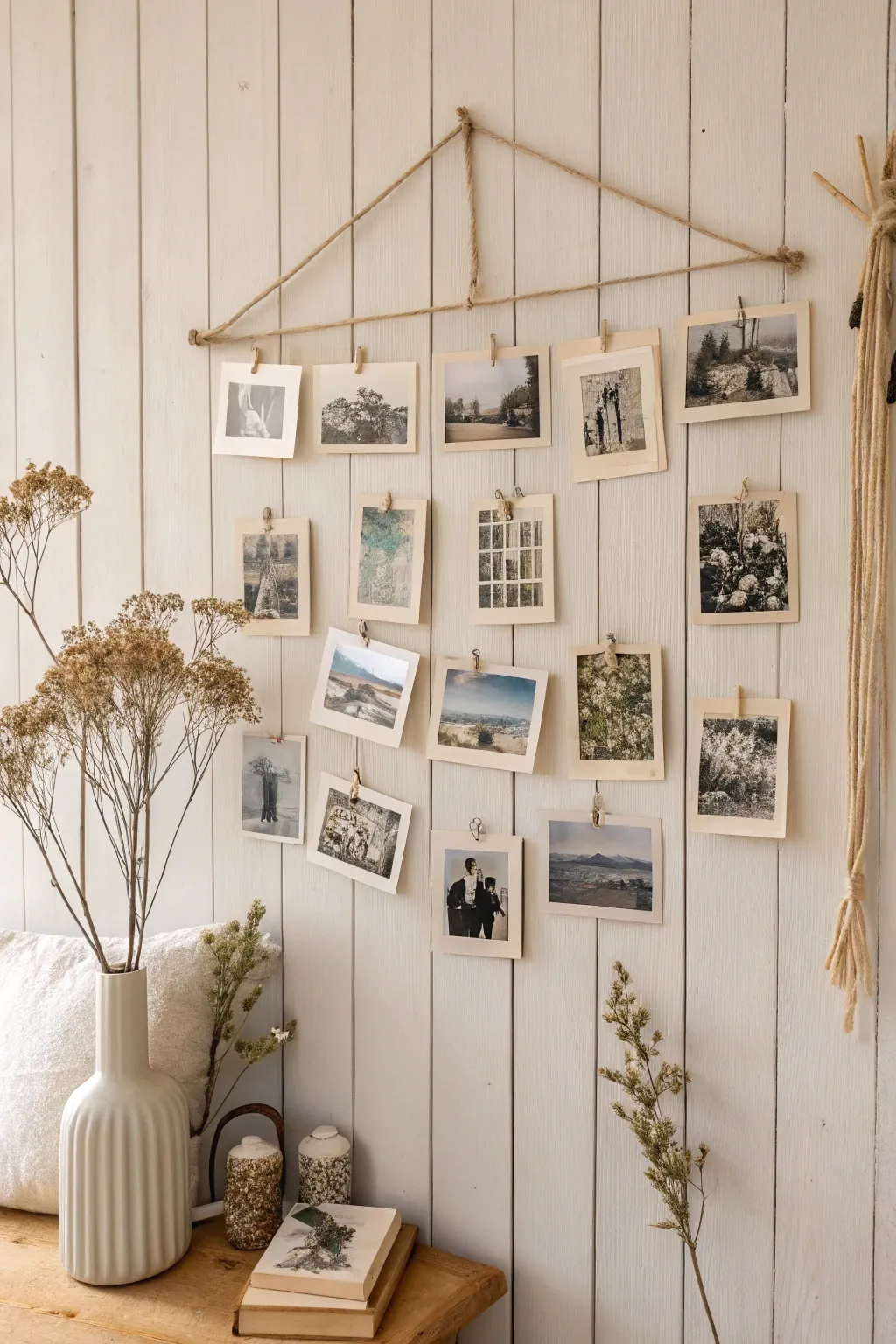 Create your own story with a charming photo collage that blends vintage vibes with modern minimalism.