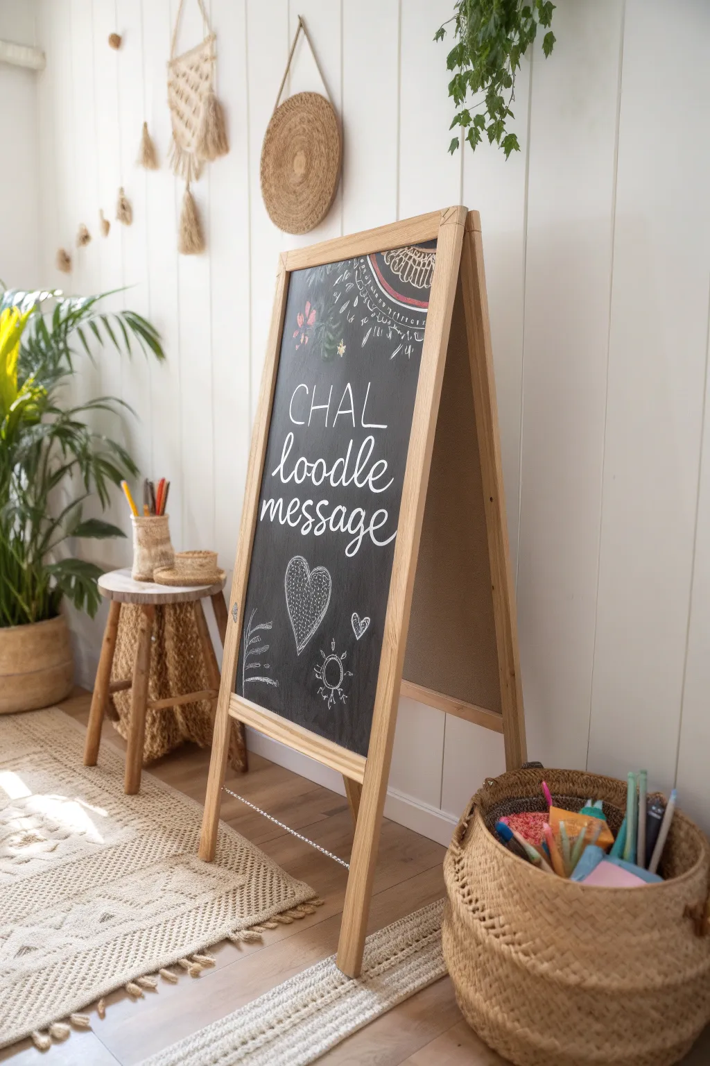 Capture the spirit of celebration with a charming interactive chalkboard perfect for bridal showers. 🌿💍