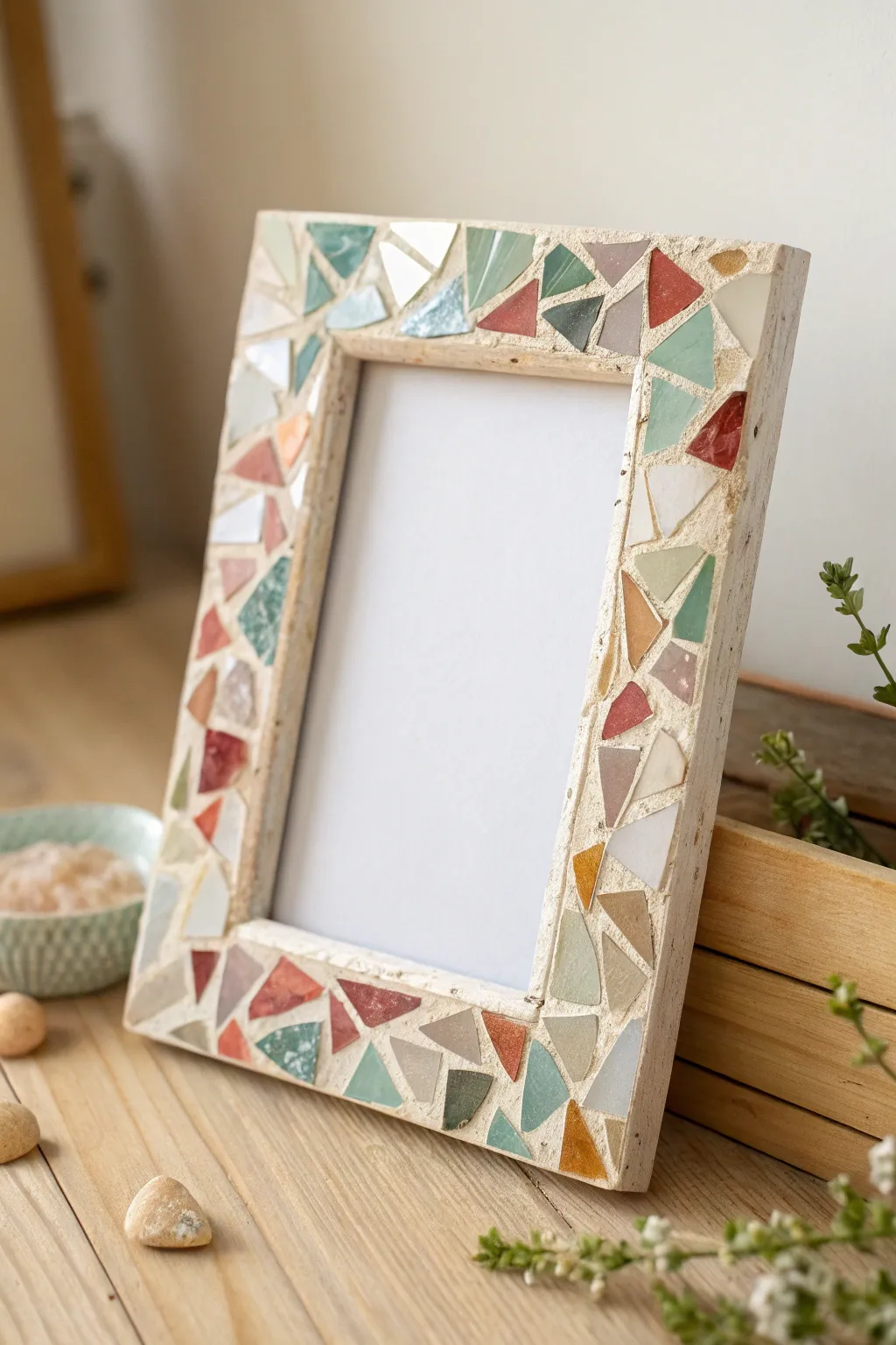 Transform broken glass into a stunning personalized photo frame to cherish your memories with a touch of elegance and creativity.