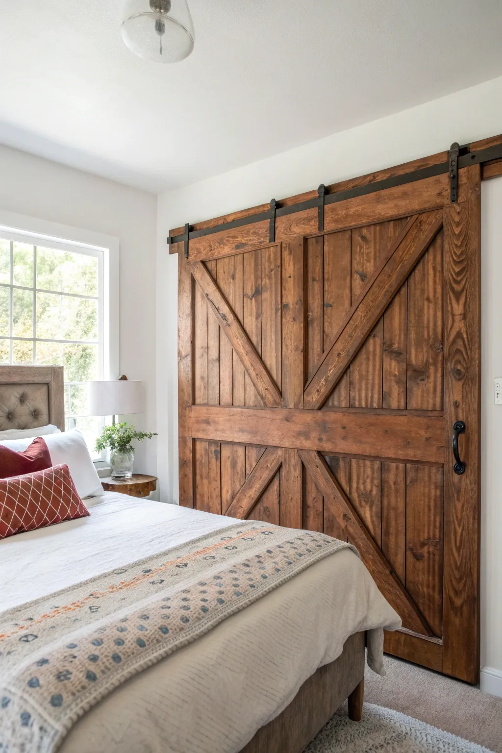 Transform your space with a stunning handcrafted headboard that speaks volumes in style and warmth.