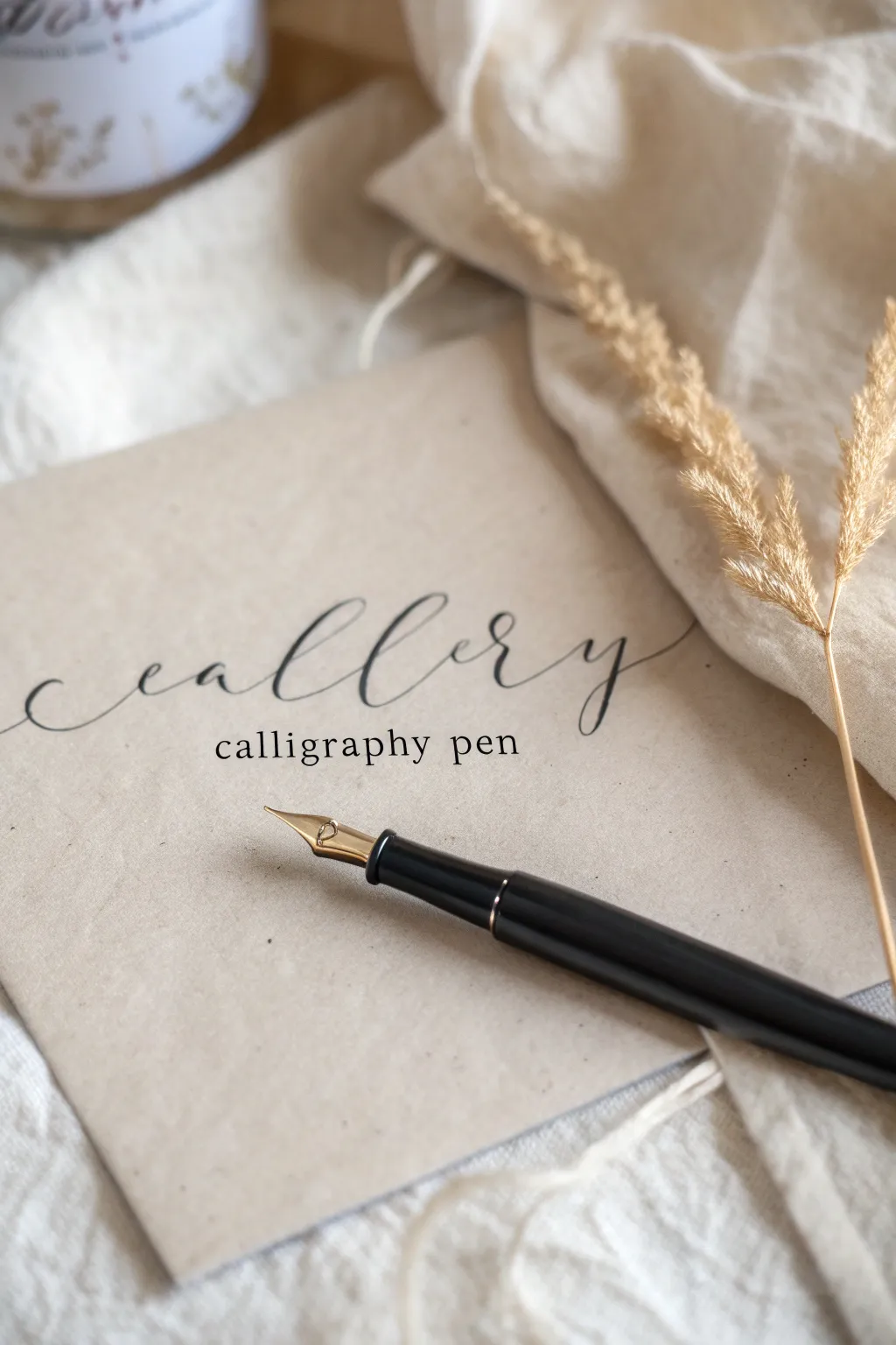 Discover the elegance of monochrome calligraphy - where simplicity meets artistry in every stroke.