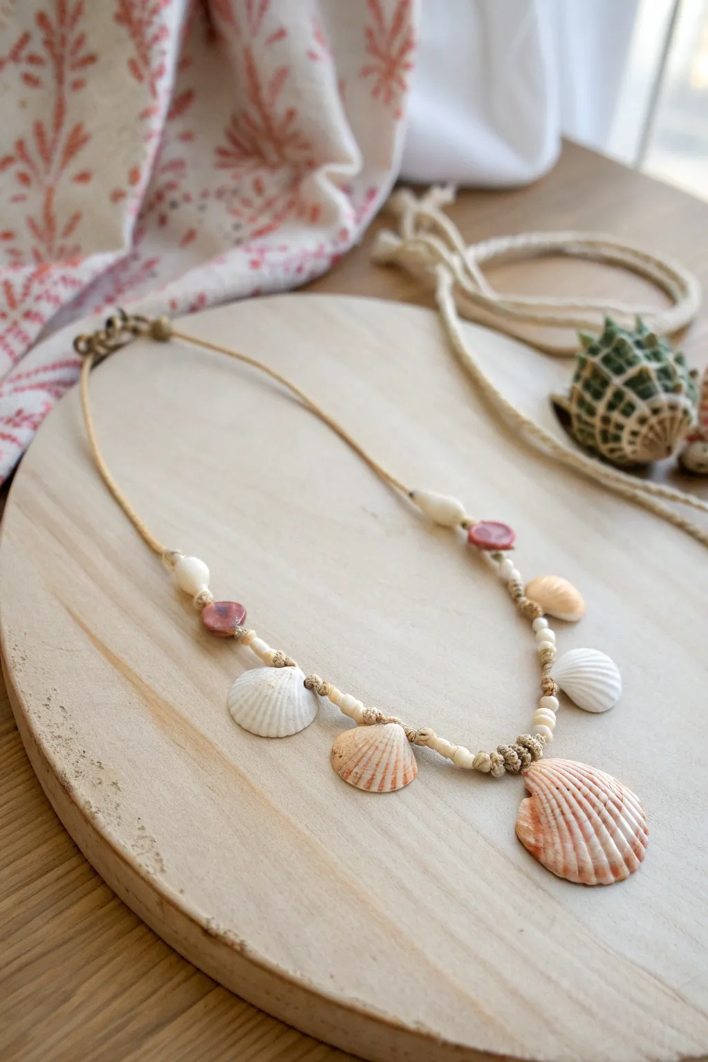 Embrace the beauty of the coast with handcrafted shell necklaces, a timeless treasure from nature.