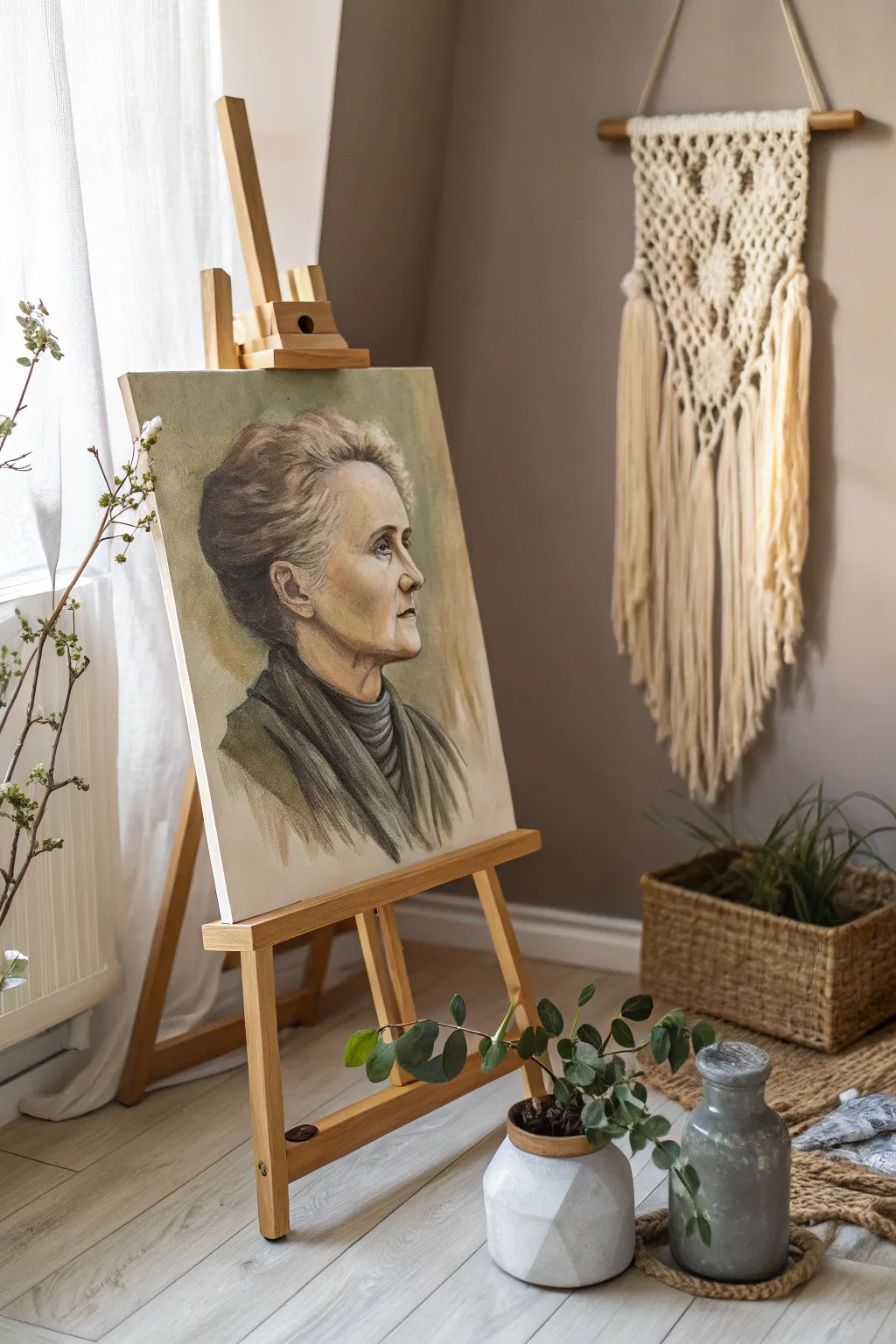 Timeless Inspiration: Celebrate the past with a beautifully detailed historical tribute canvas. Perfect for the minimalist educator's space.