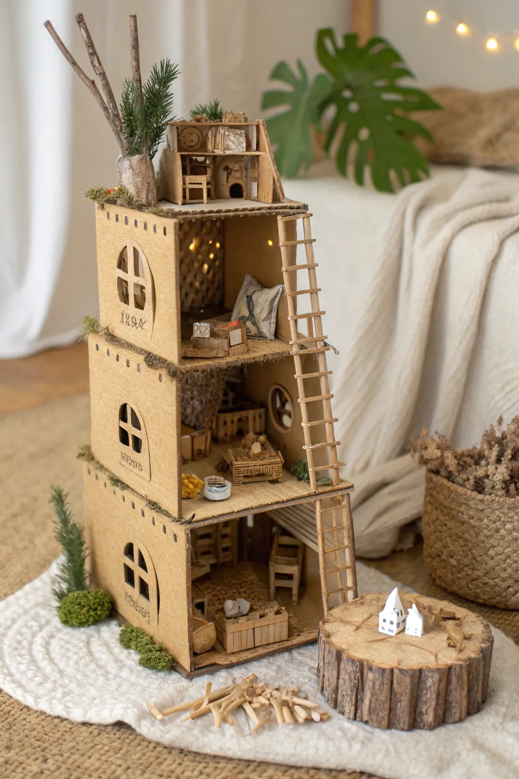 Discover the enchanting world of cardboard treehouse dioramas—where creativity meets simplicity!