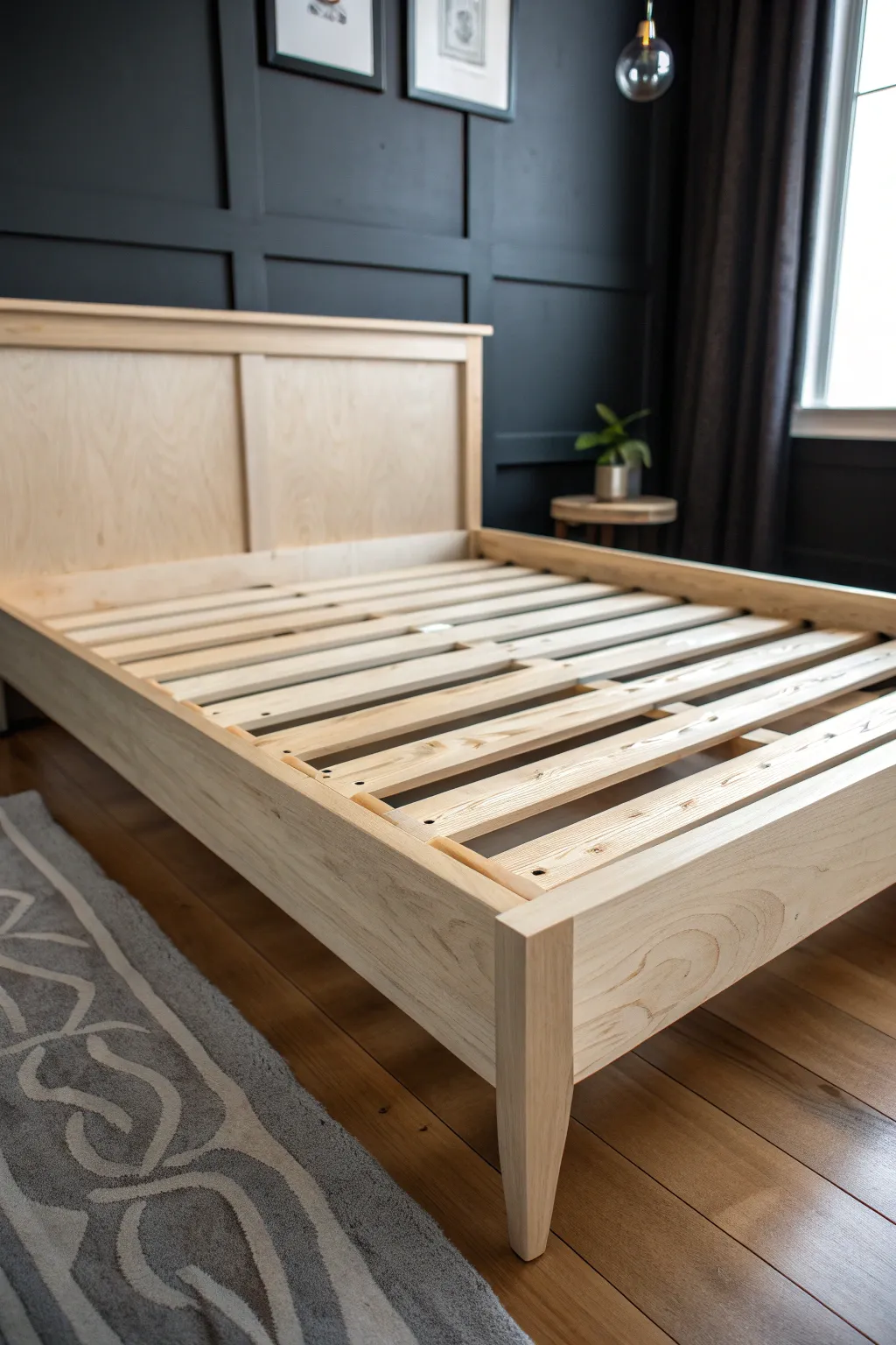 Craft your dream rest with this eco-friendly plywood bed frame—where style meets sustainability.