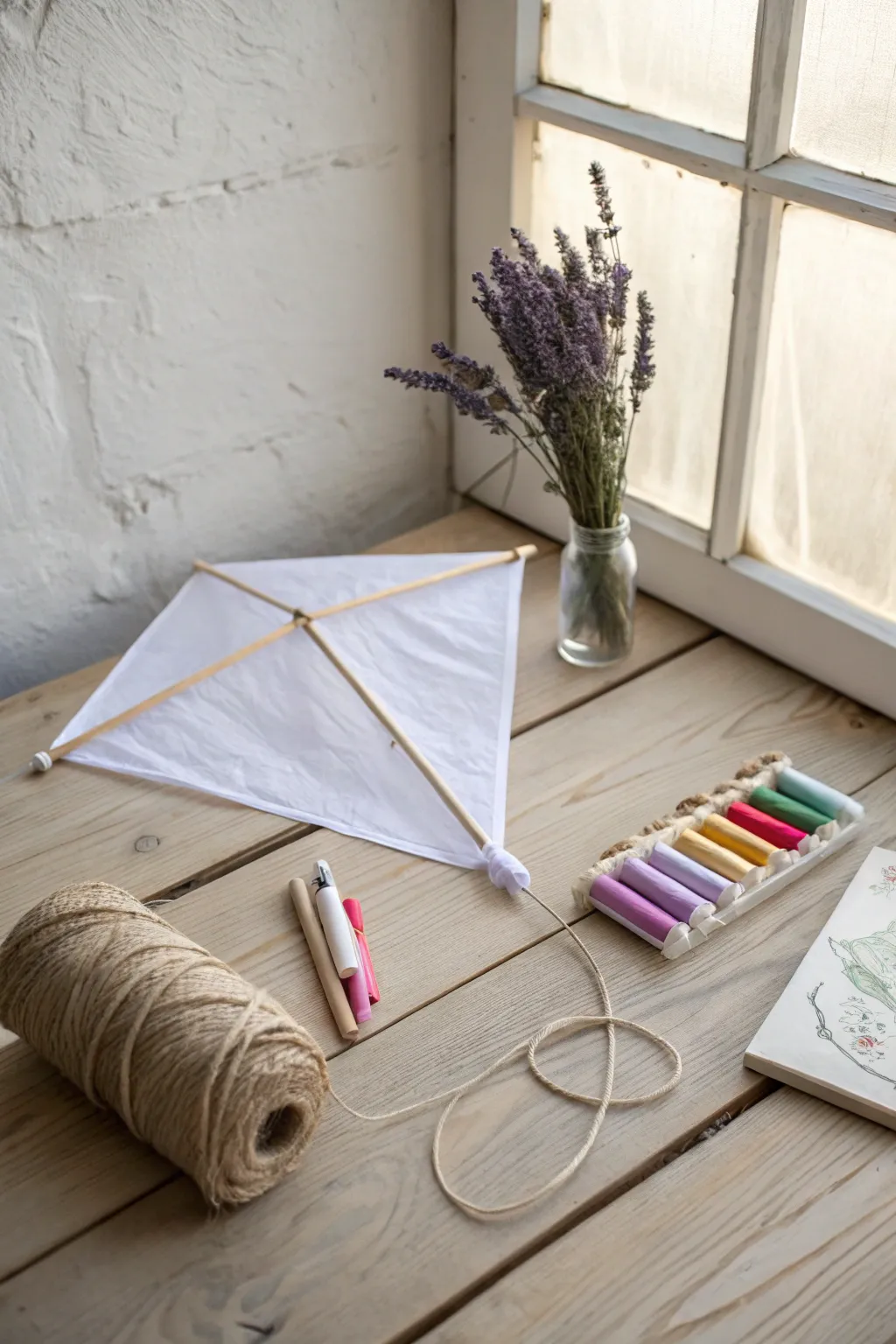 Unleash creativity with a DIY kite kit, perfect for playful outdoor adventures.
