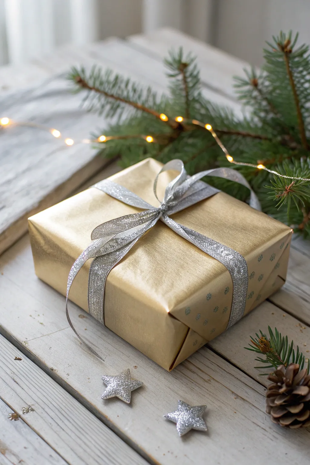 Elevate your gifting game with a touch of metallic magic this Christmas.