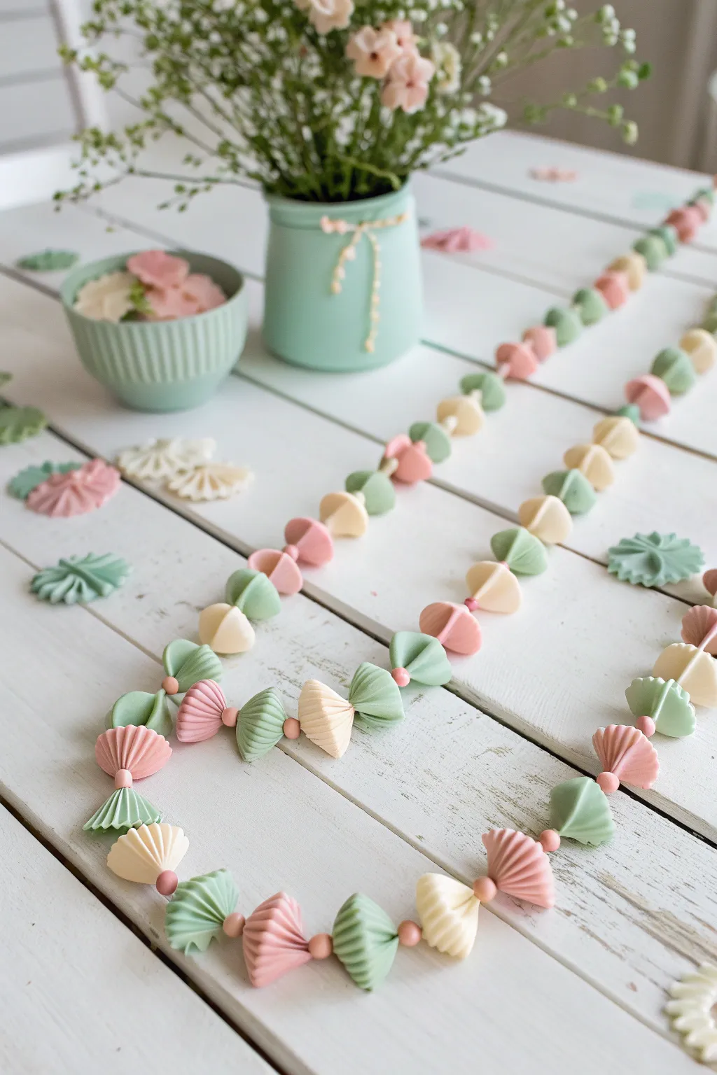Embrace the joy of crafting with little ones this season—create a stunning painted pasta garland that blends simplicity with charm.