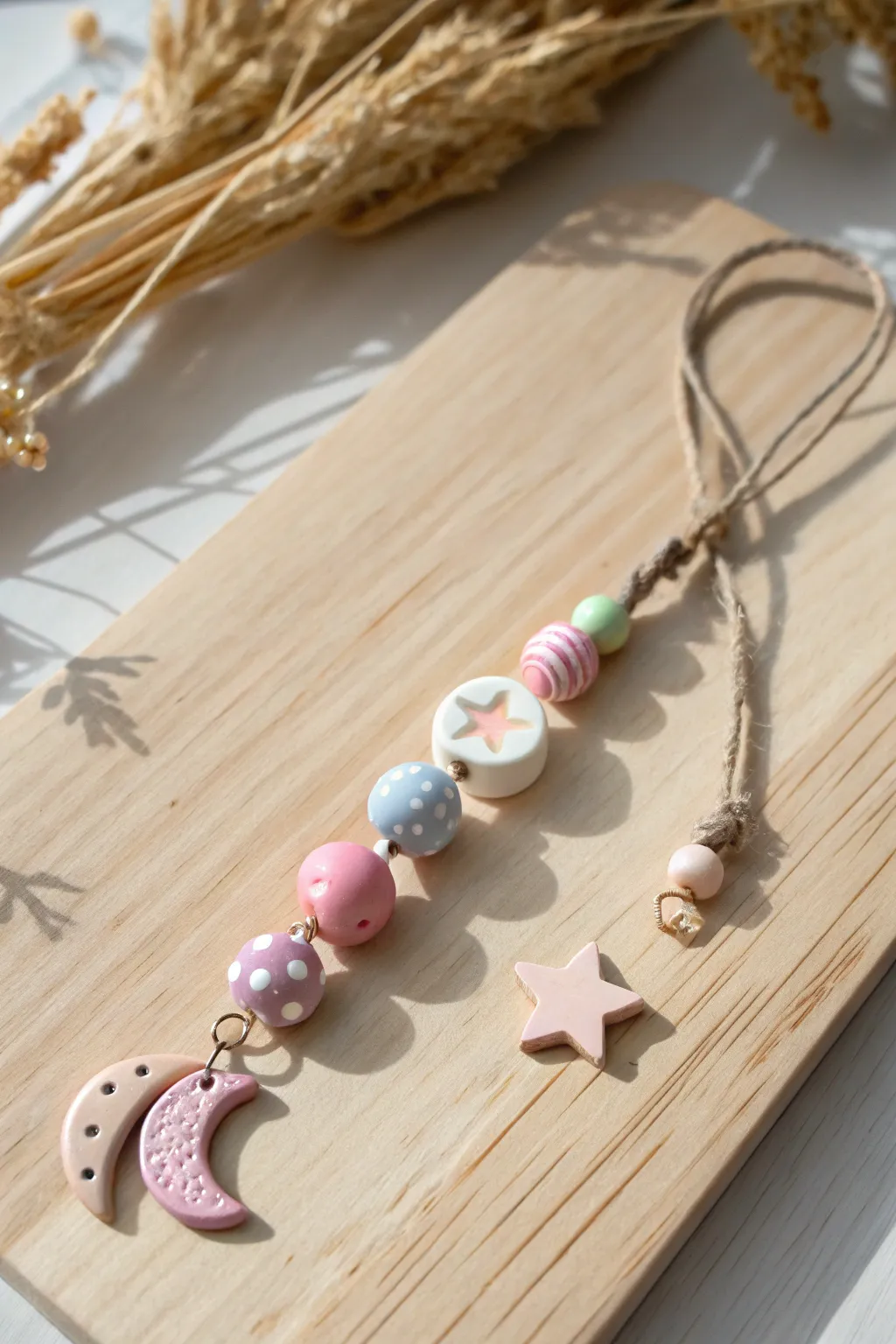 Step into a world of whimsy with our fairy tale-inspired clay bead phone charm.