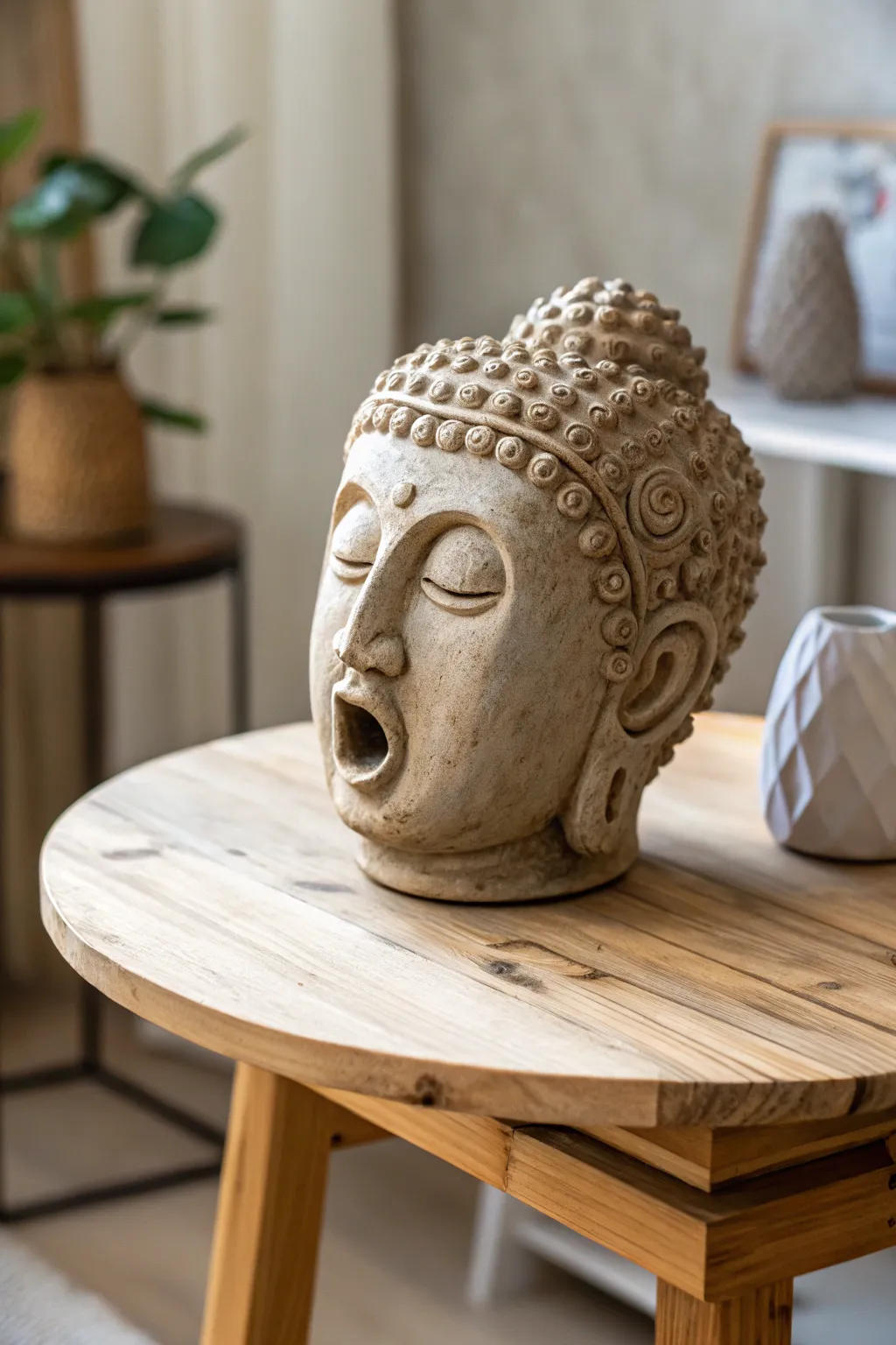 Discover the charm of surprising clay faces, where each expression tells its own story. #ClayCrafts #MinimalistDesign