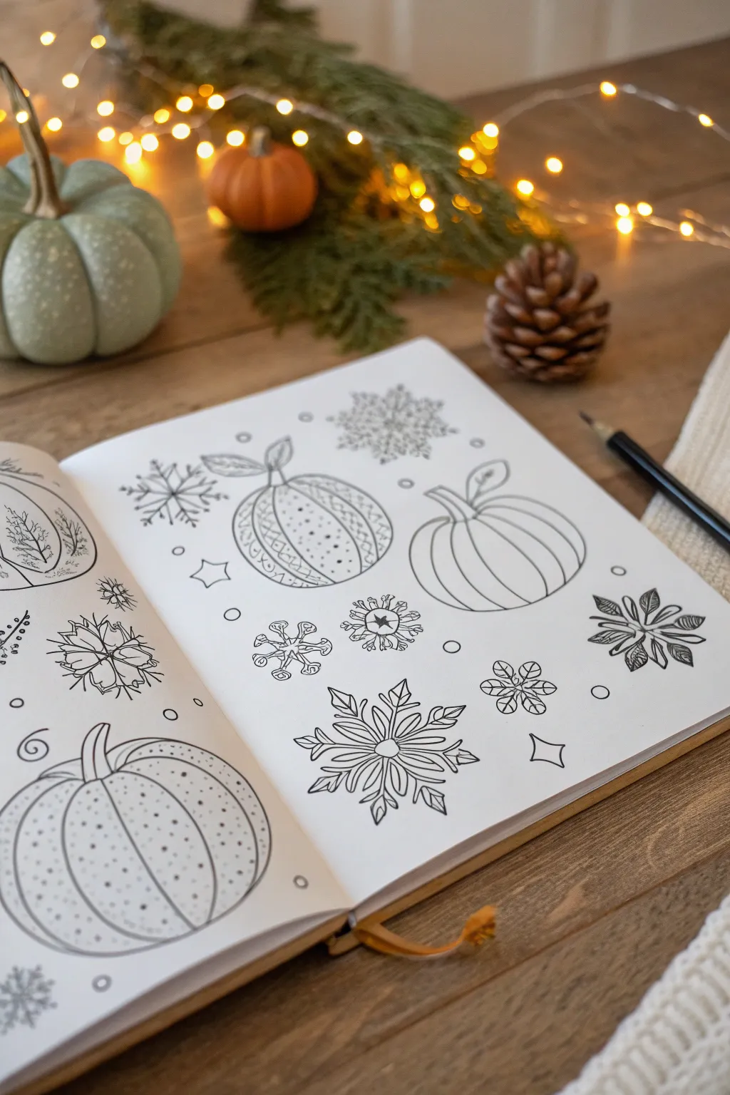 Embrace the seasons with elegant simplicity—color your world with festive charm.