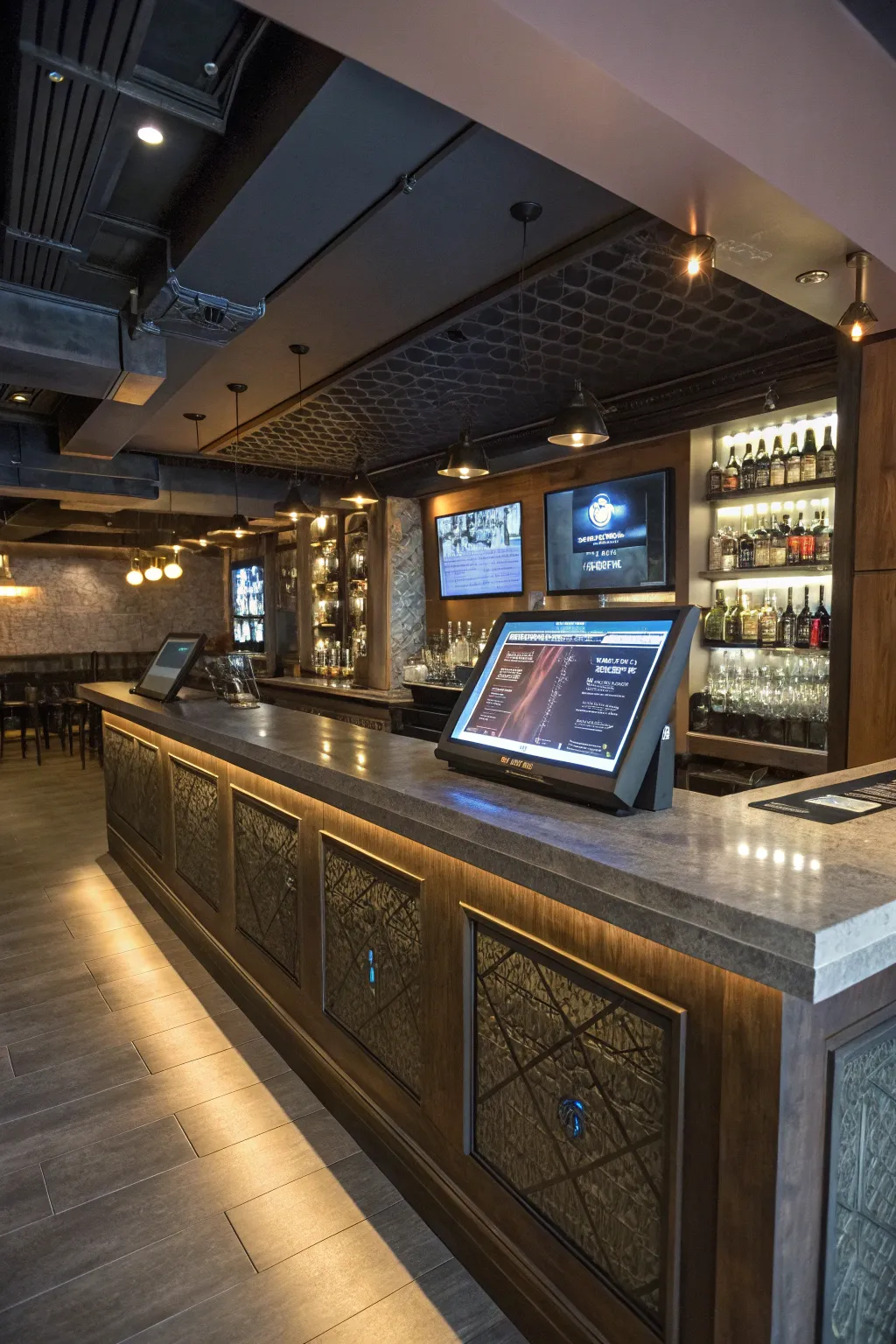 Captivate guests with futuristic innovations like interactive screens and LED lighting.