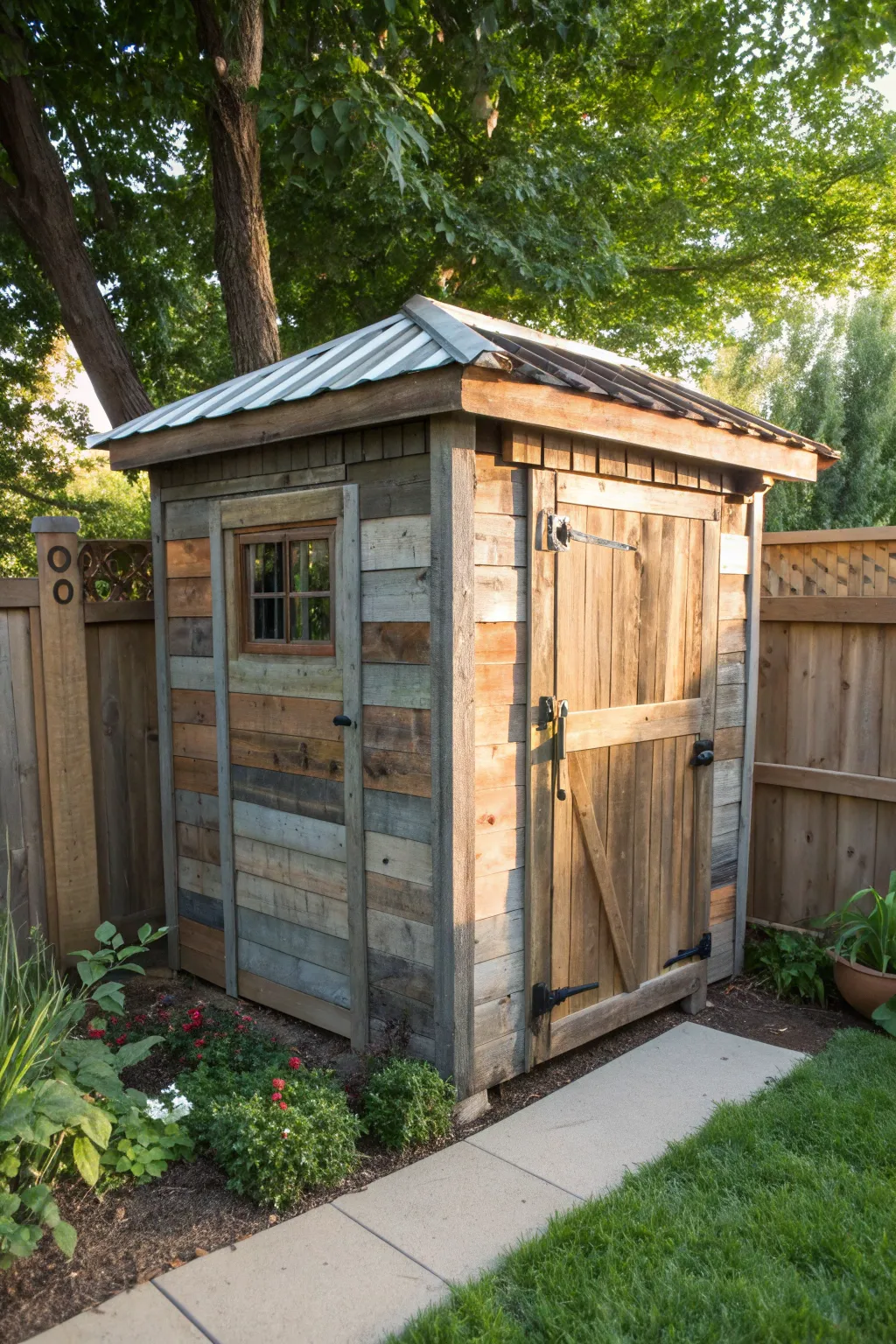 Transform your space with a stylish, upcycled corner shed that embodies craftsmanship and sustainability.