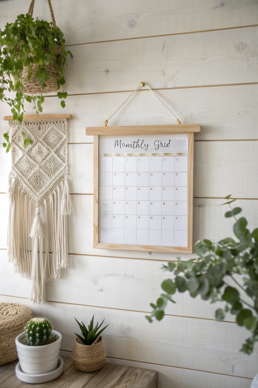 Stay organized and inspired with this minimalistic DIY calendar, perfect for your craft nook.