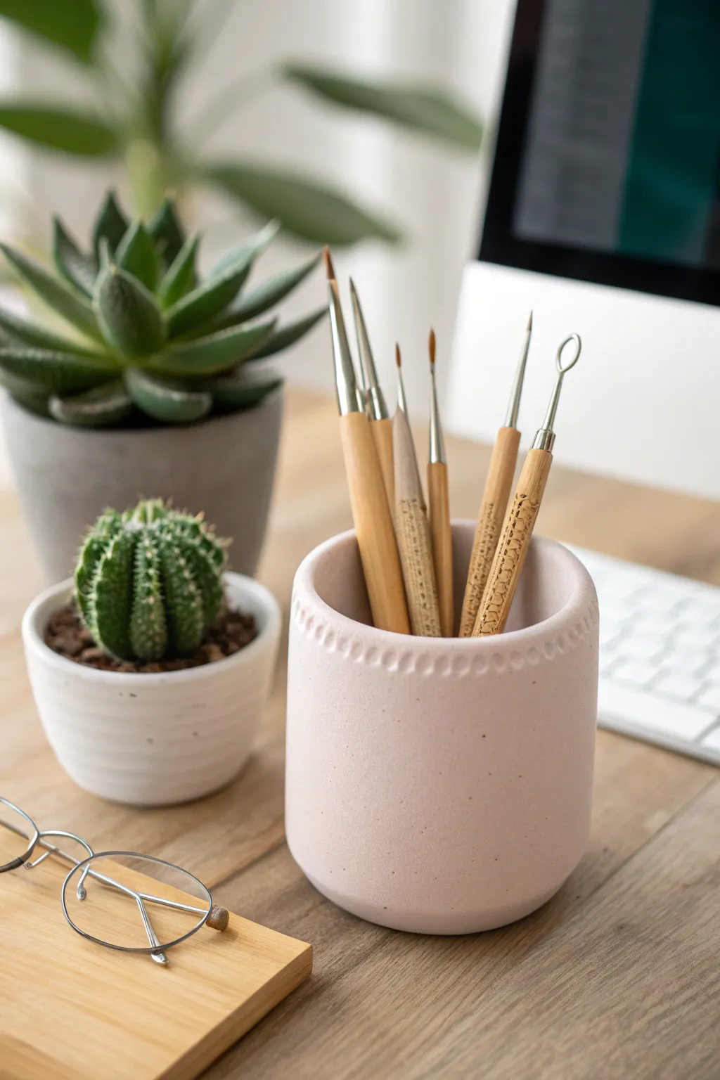 Craft your space with style: Crochet hook storage meets Scandinavian simplicity and boho charm.