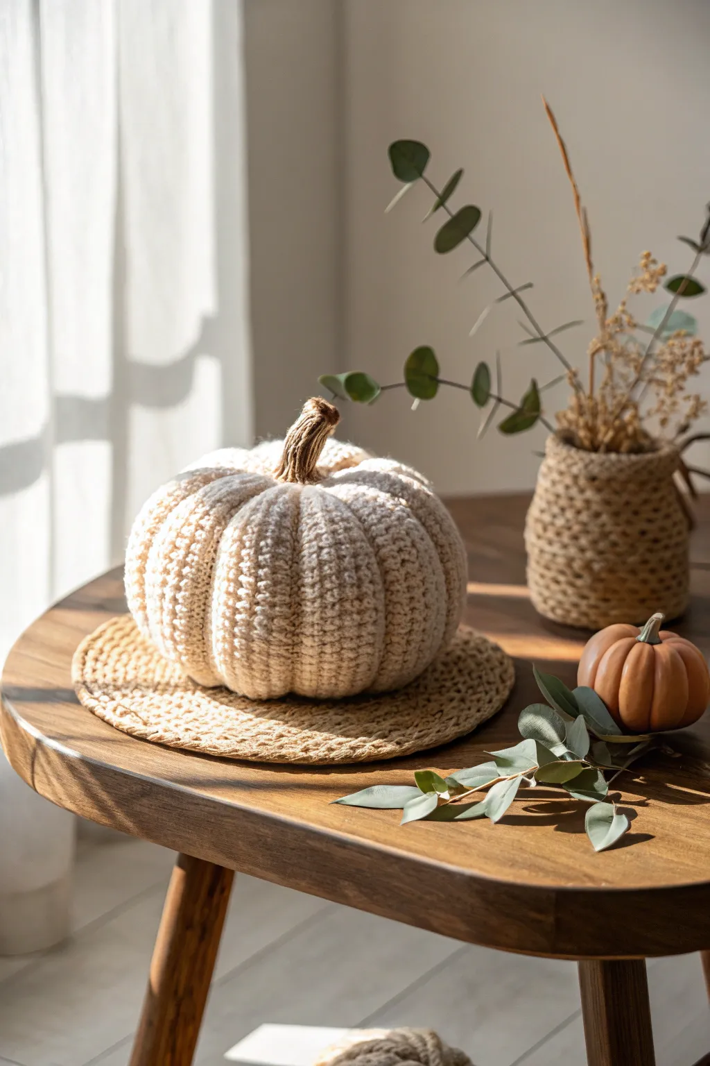 Embrace the season with handcrafted elegance. 🍂 #CrochetCrafts #MinimalistBoho #ScandinavianStyle