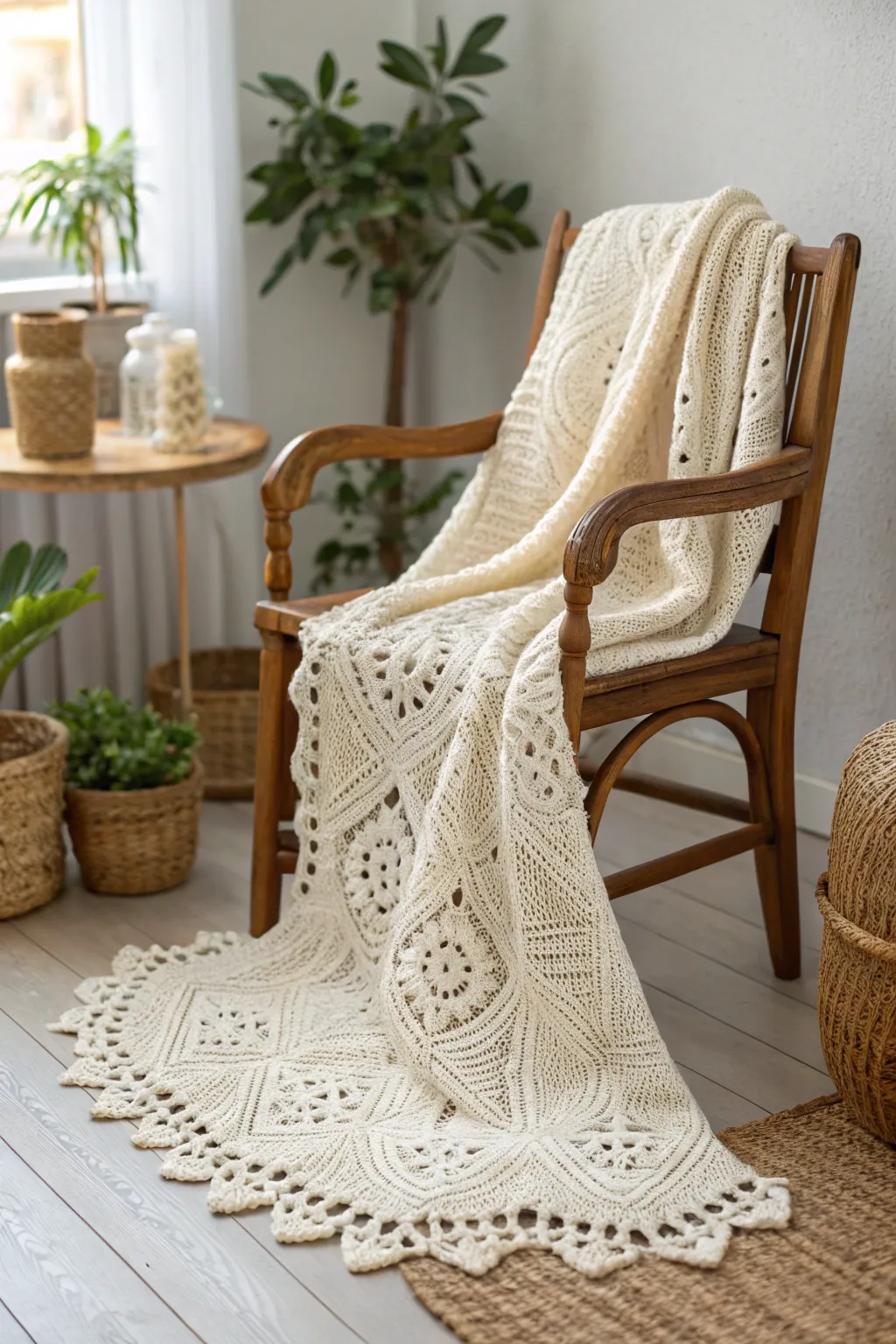 Embrace timeless elegance with a crochet wedding blanket, a cherished keepsake for your new journey together.