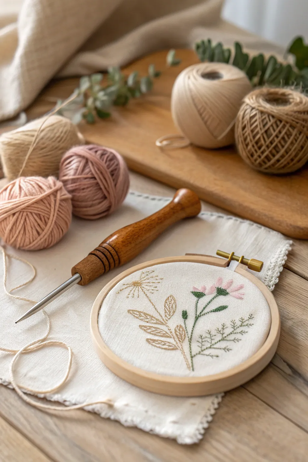 Discover the art of punch needle with this elegant starter set—perfect for creating your own minimalist textile masterpieces.