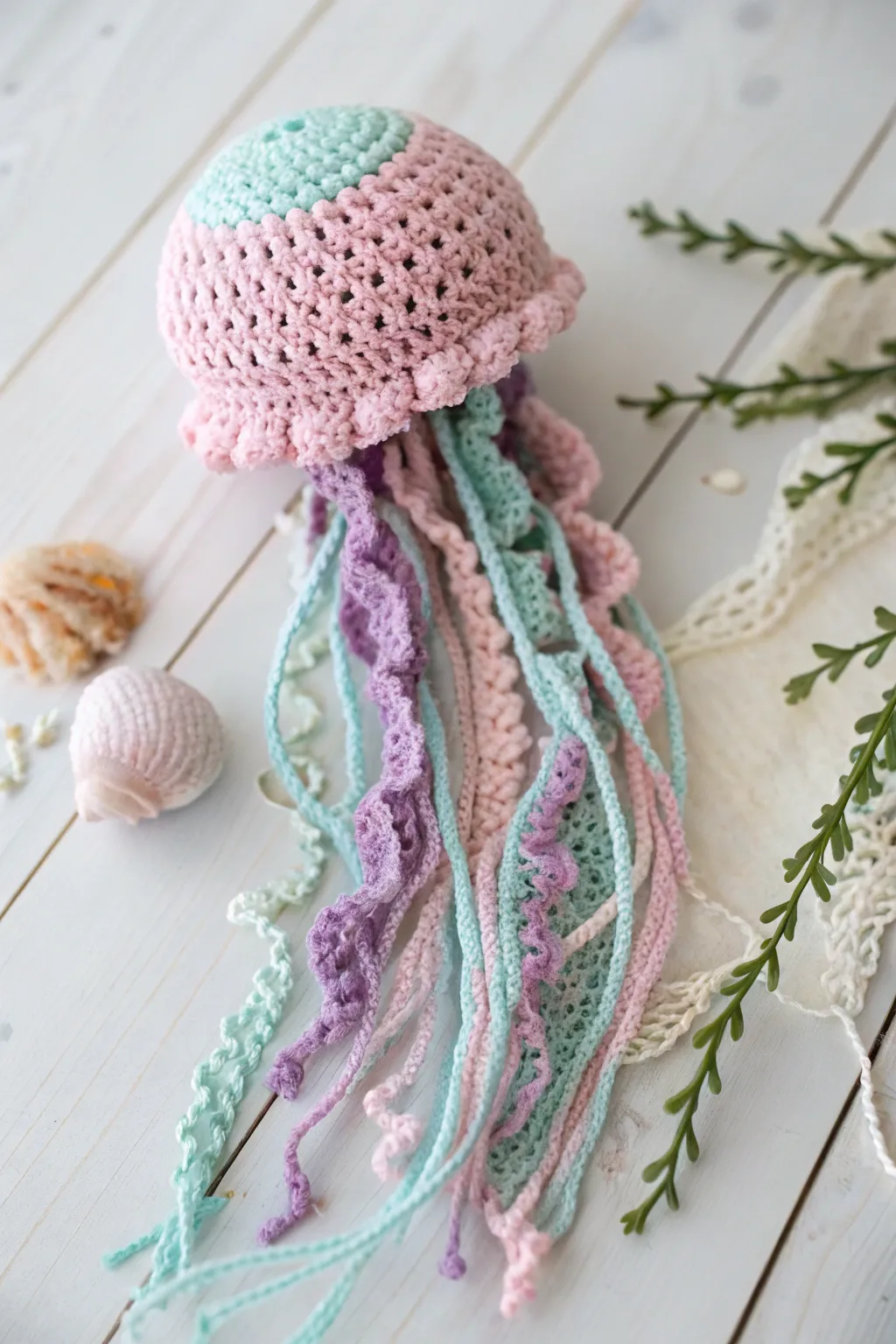 Dive into creativity with a jolly crochet jellyfish, where simplicity meets the magic of the ocean!
