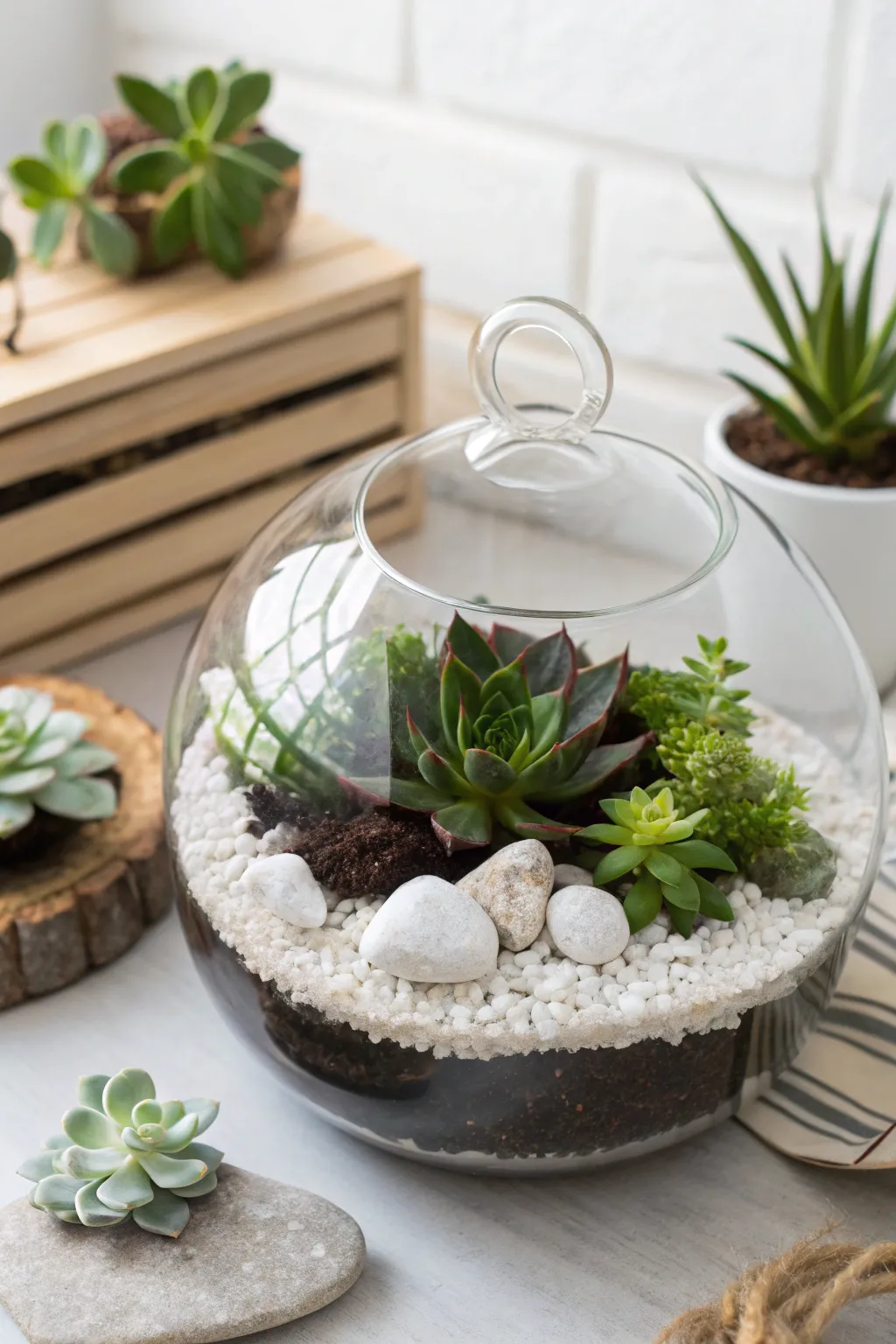 Bring a touch of nature indoors with this charming DIY terrarium kit—perfectly simple and beautifully crafted!