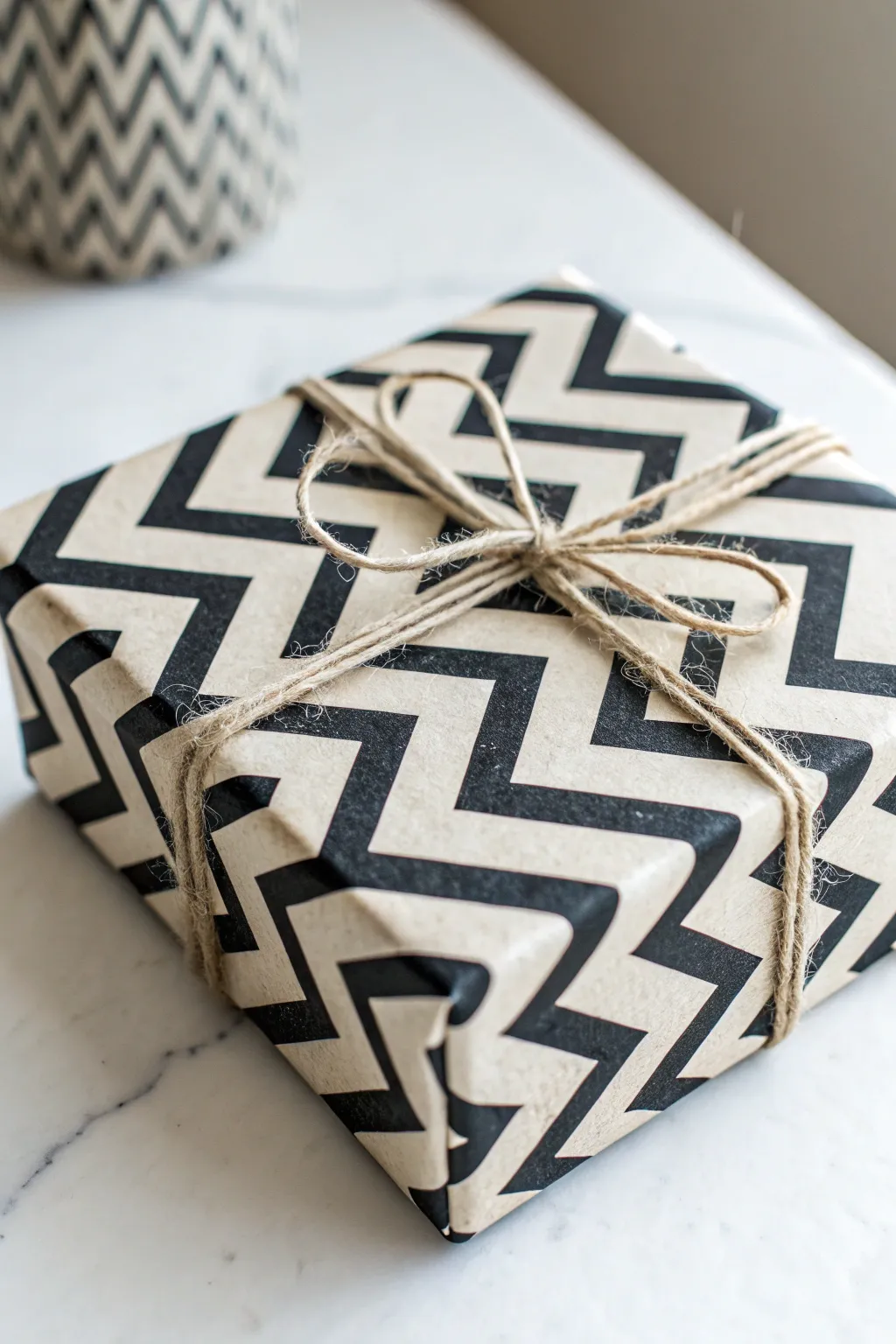 Elevate your packaging with bold patterns for a standout minimalist look.