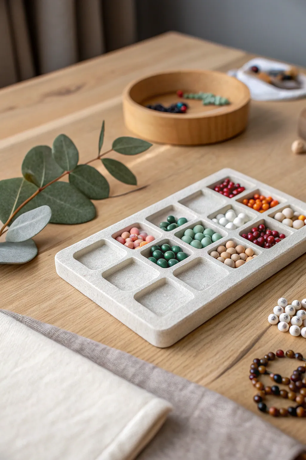 Craft your creativity: Custom bead boards for a chic and organized workspace.