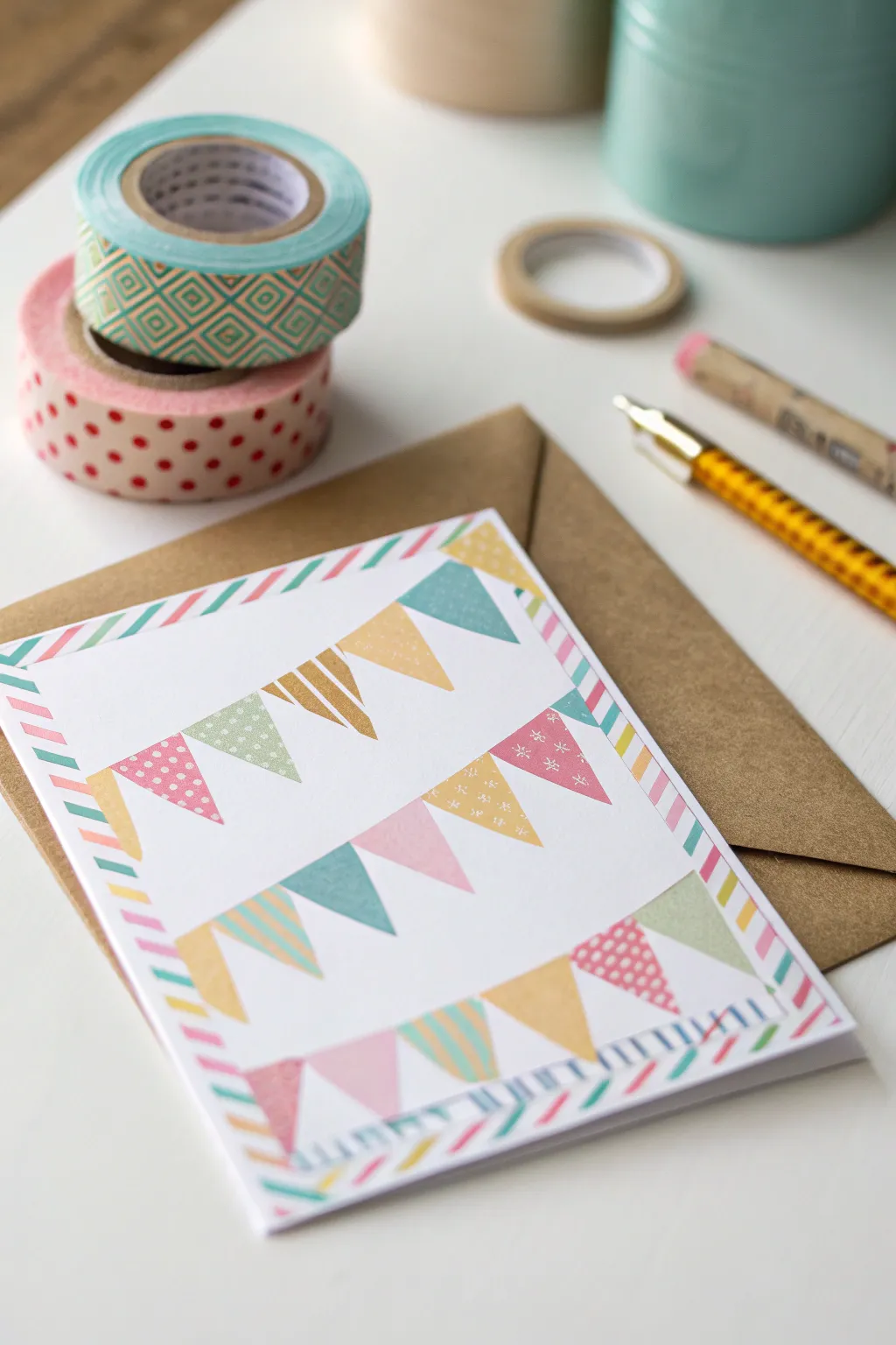 Craft a colorful birthday surprise with washi tape wonders!
